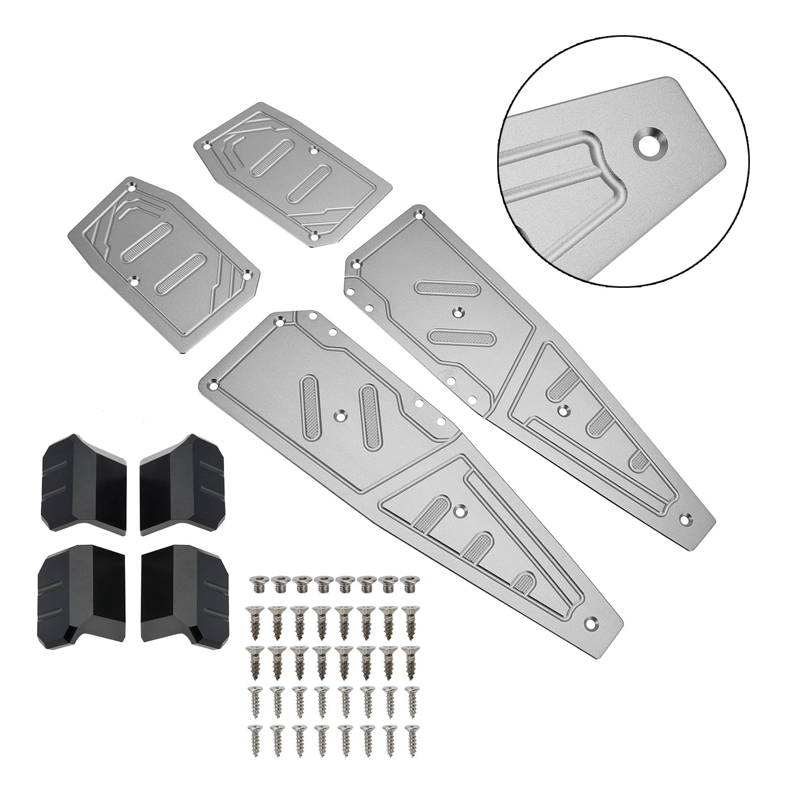 22-23 Aprilia SR GT200 SR GT125 Pedana grigia Poggiapiedi Pad Peg Piastra pedale