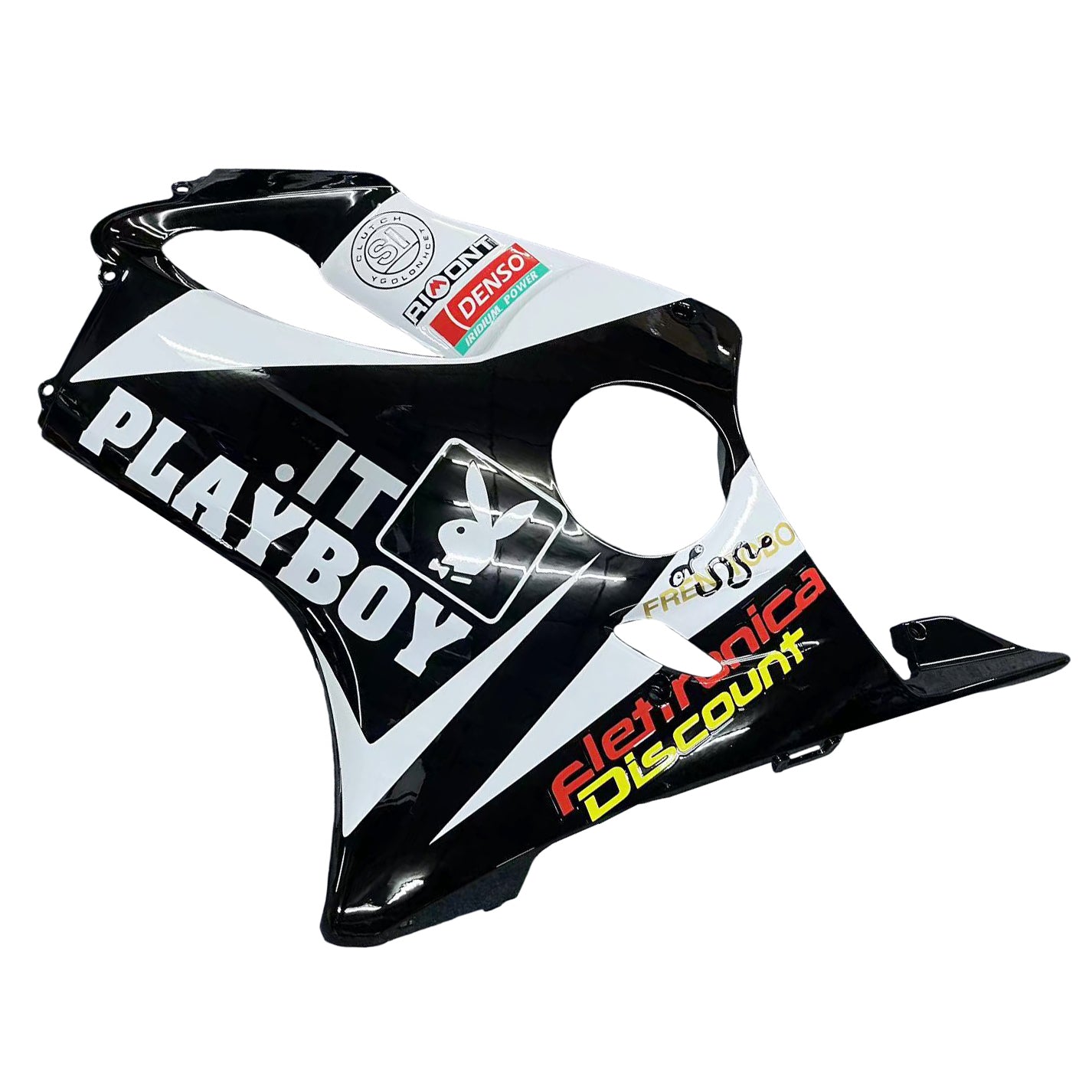 Amotopart 2004-2007 Honda CBR600 F4I White Black Fearing Kit