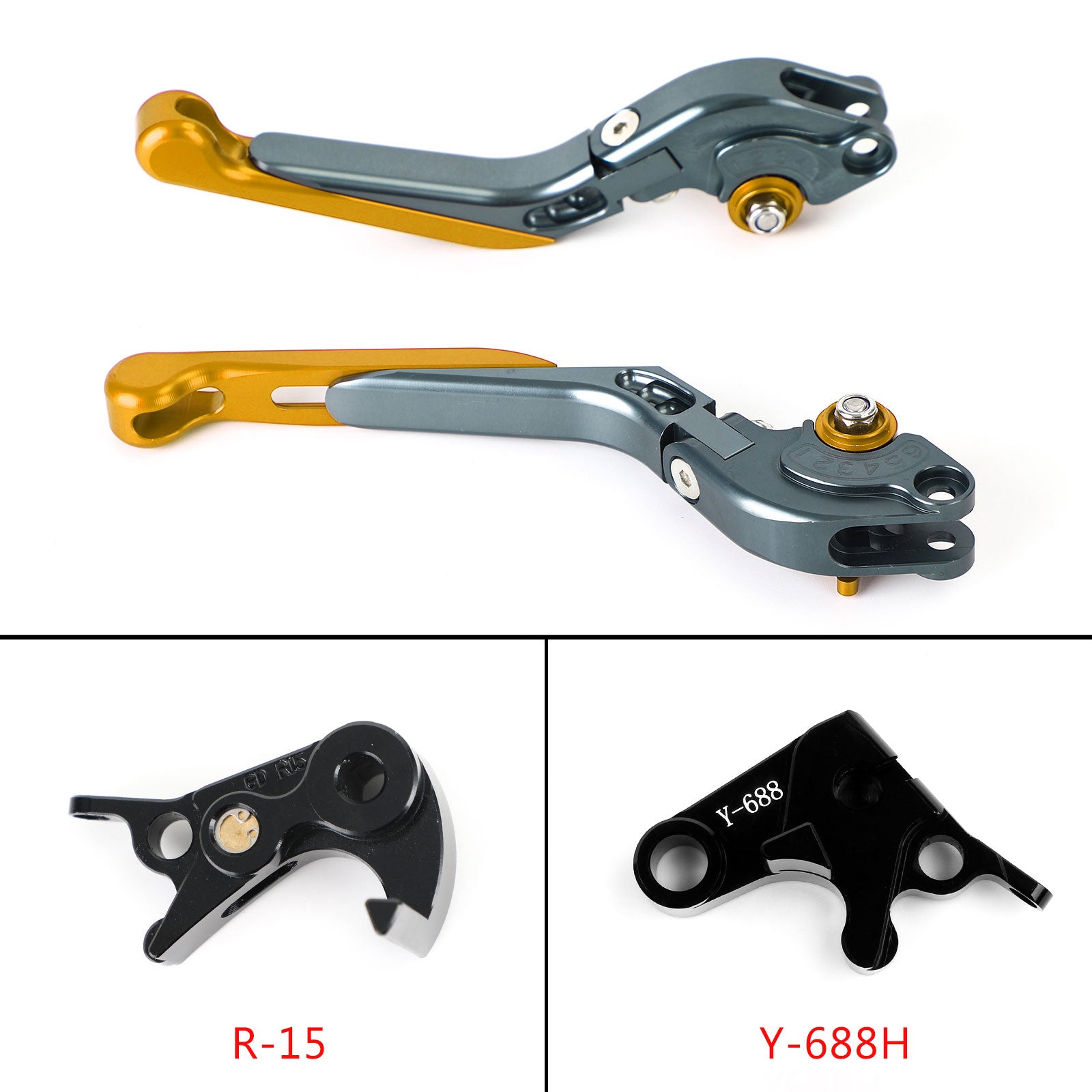 Verstelbare koppelingsremhendel voor Yamaha MT-09 Tracer 900/GT 21-22 YZF R6 17-20 Generic