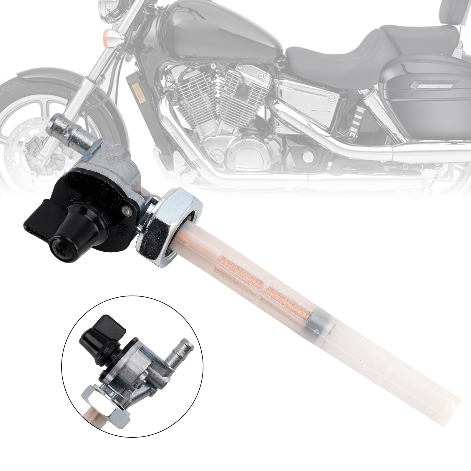 2001-2007 Honda VT750DC Shadow Spirit Gas Tank Fuel Cock Valve Petcock 16950-MAH-023 16950-MAH-013