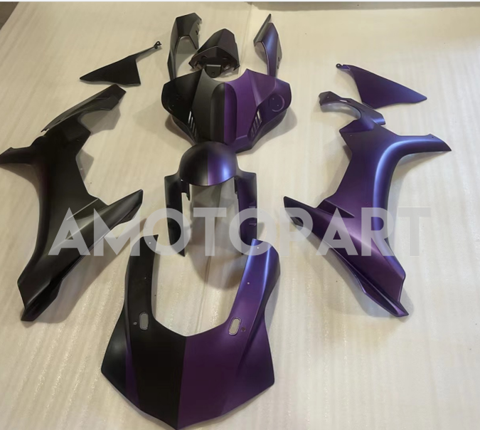 Amotopart 2015-2019 Yamaha YZF 1000 R1 Black Purple Fairing Kit
