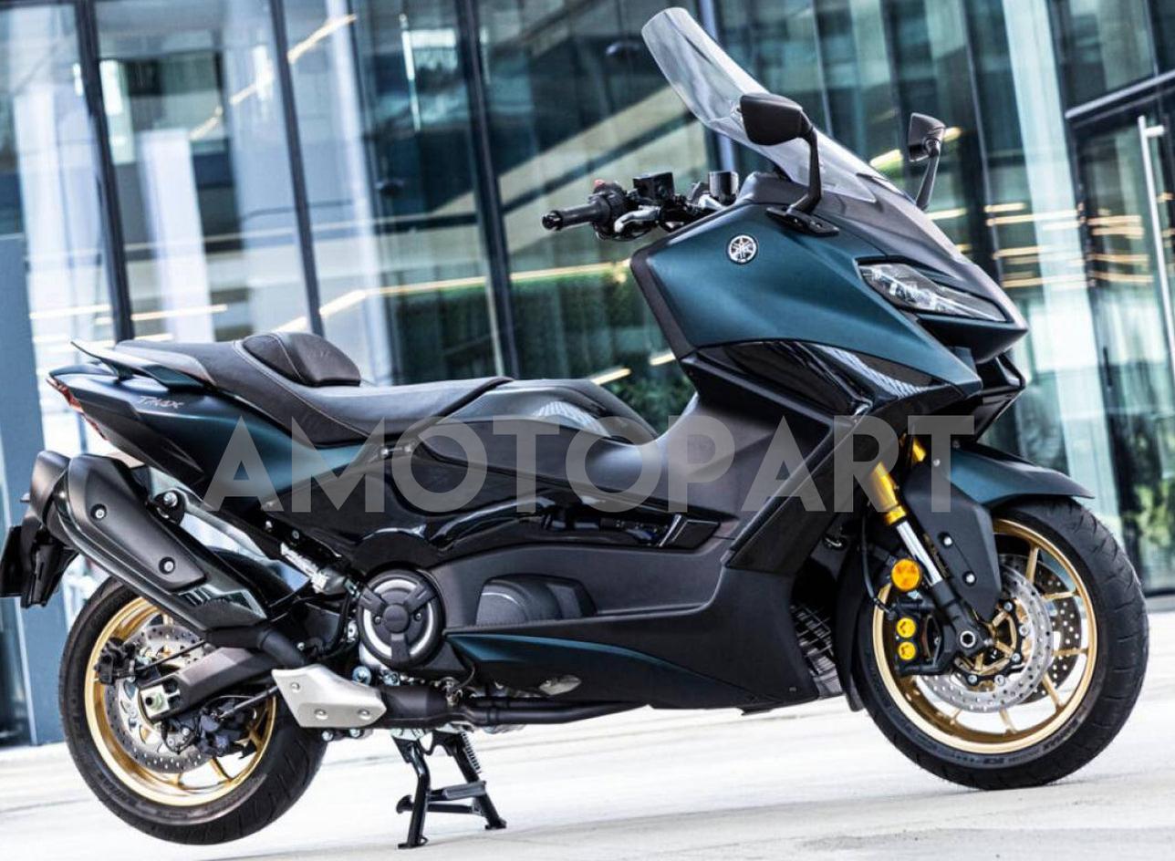 Amotopart 2022-2024 Yamaha TMAX560 Black Dark Green Fairing Kit