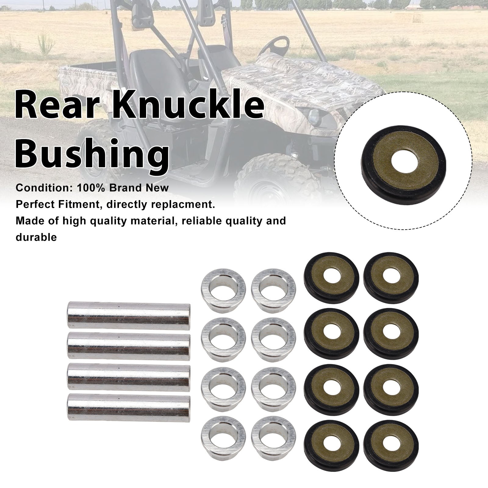 Yamaha Rhino 450 660 700 Grizzly Kodiak 350 400 Hintere Achsschenkelbuchse