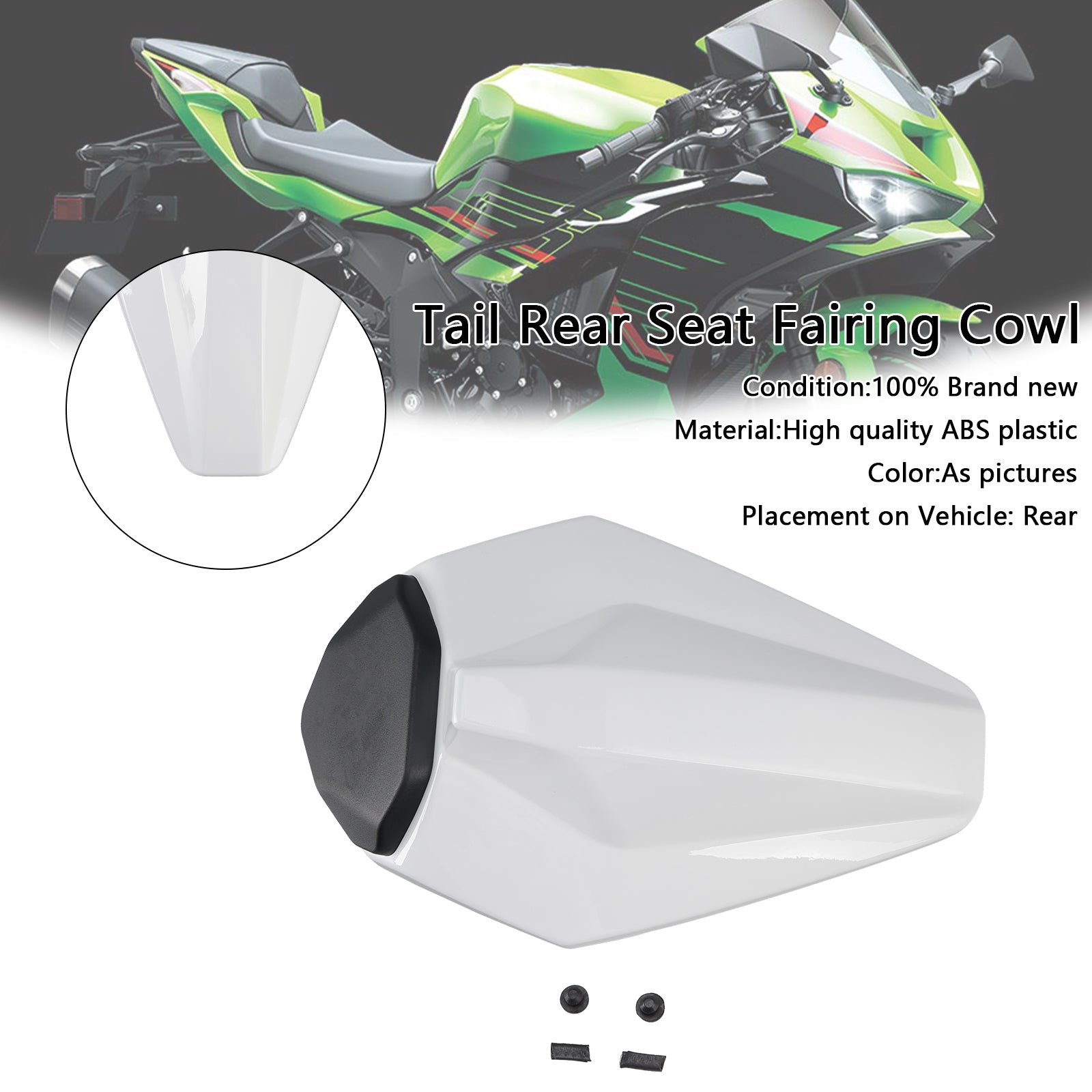 2019-2025 Kawasaki ZX6R ZX-6R Racing Tail Rear Seat Fairing Cowl