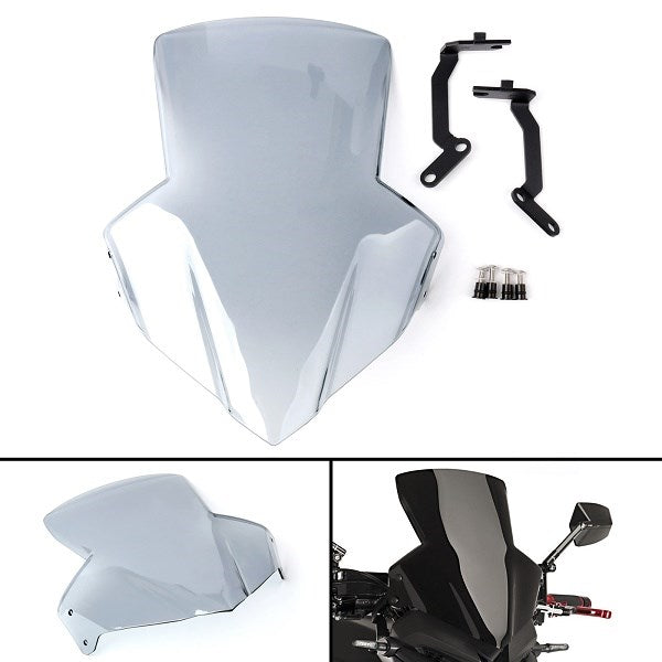ABS Plastic Windscreen Windshield Shield with Bracket For Honda CB650F 2014-19 B
