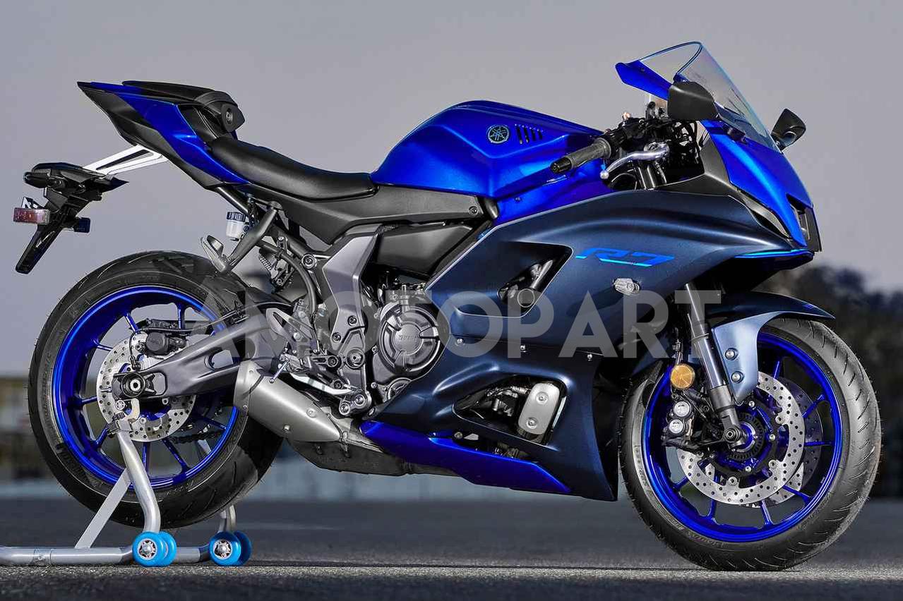 Amotopart 2021-2025 Yamaha YZF-R7 Blue Style4 Kit de carenagem