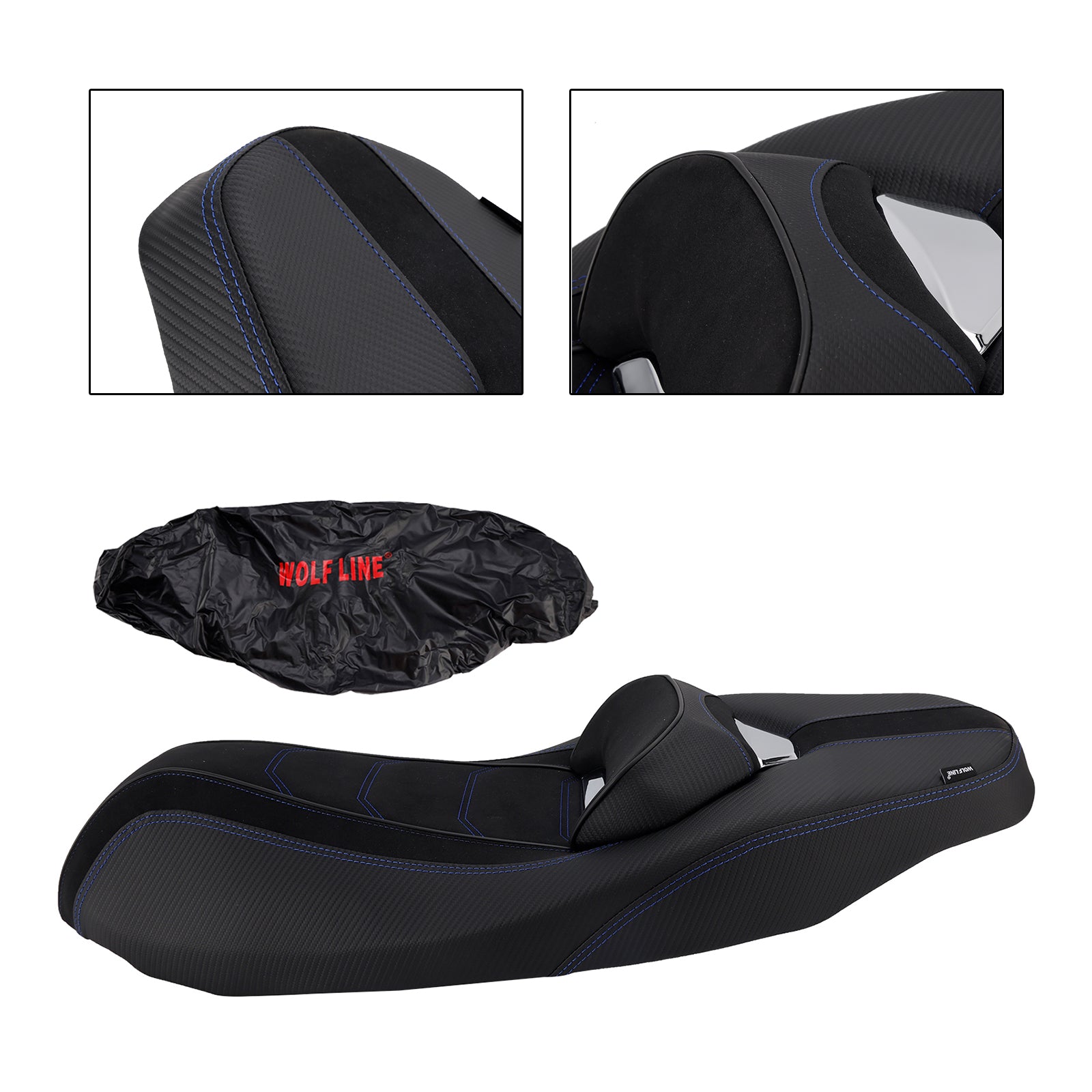 20-23 Yamaha Nmax155 N-Max 155 Poduszka kierowcy przedniego siedzenia Raider Pu Blue Fit