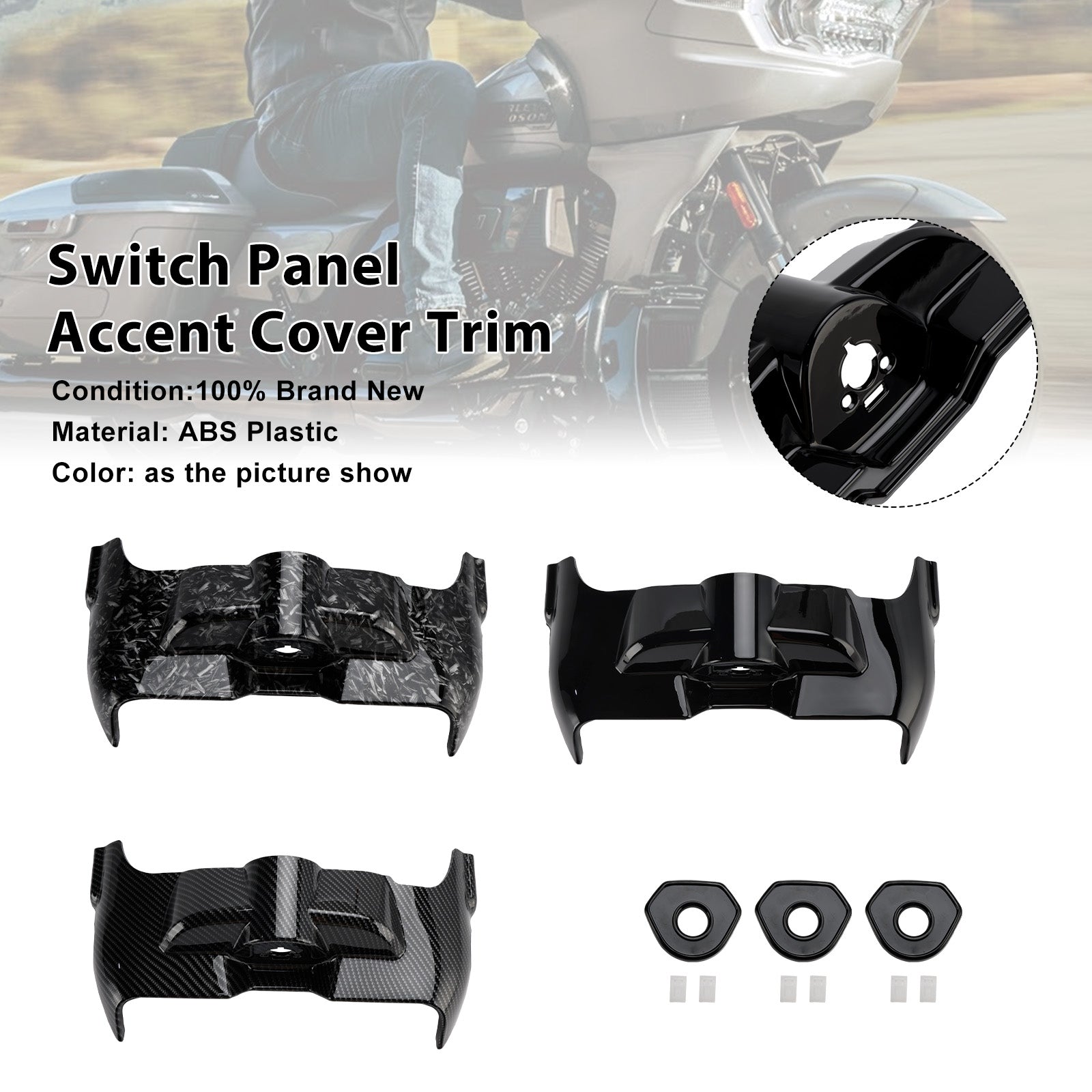 Touring Electra Street Glide 2023-2025 Switch Panel Accent Cover Trim