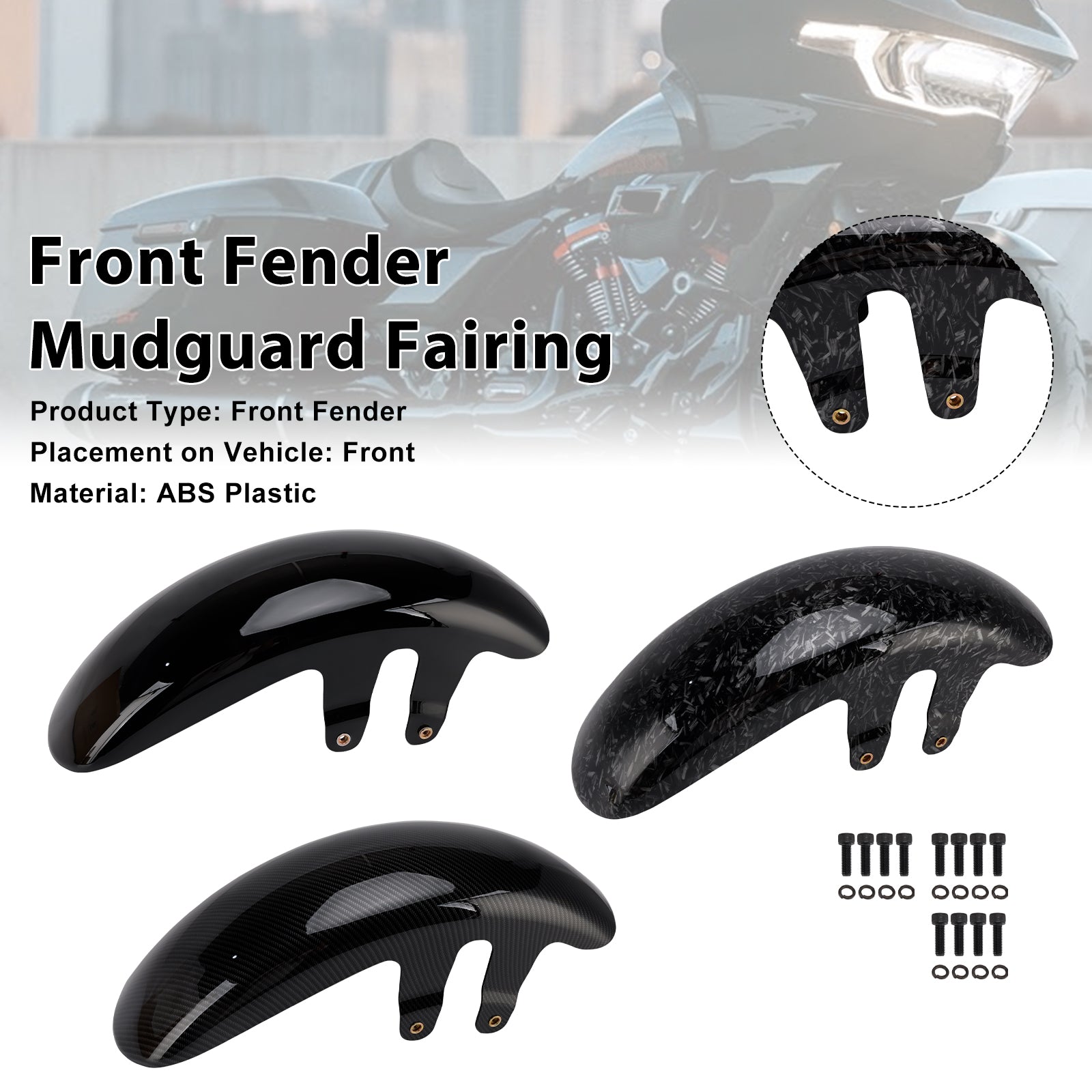 23-25 Touring CVO Road Glide / Street Glide Front Fender Mudguard Fairing