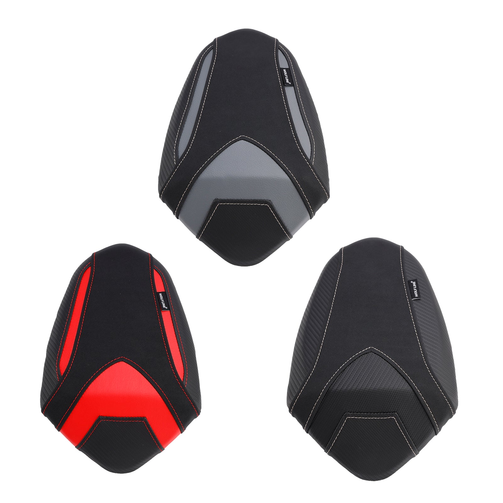 Triumph Street Triple 765 S R 19-24 Rear Passenger Seat Pillion Saddle Flat Black