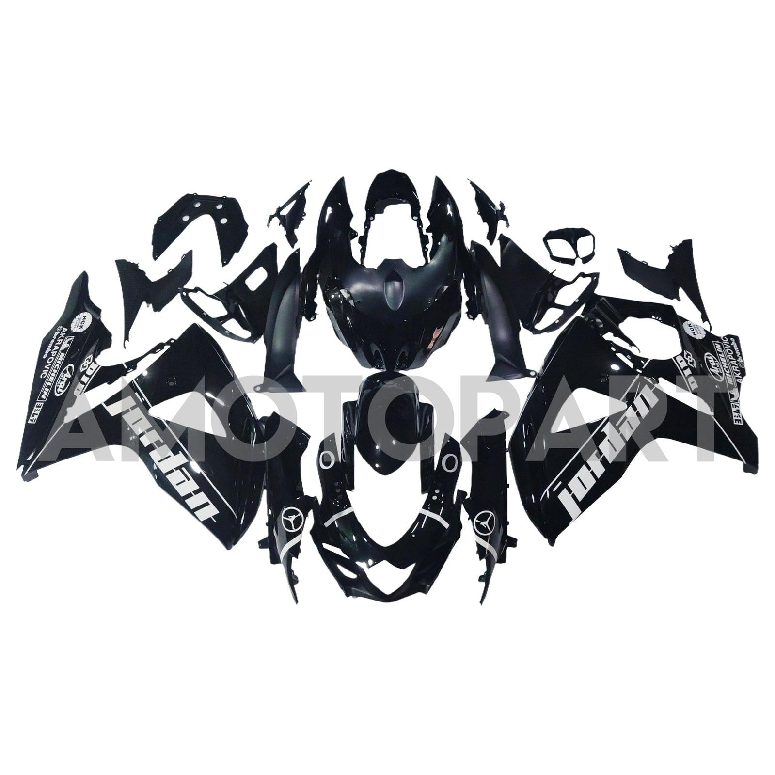 Amotopart 2009-2016 Suzuki GSXR1000 Black Fairing Kit