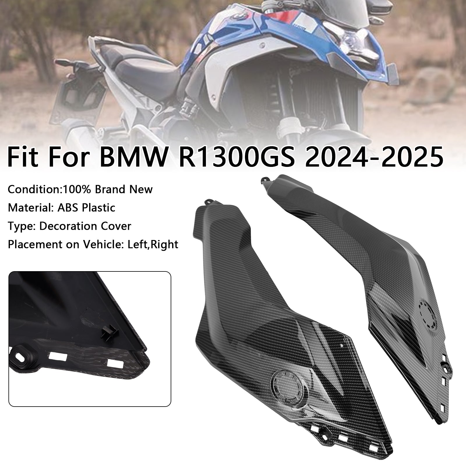 2024-2025 BMW R1300GS Side Gas Tank Frame Cover Panel Fairing Cowl
