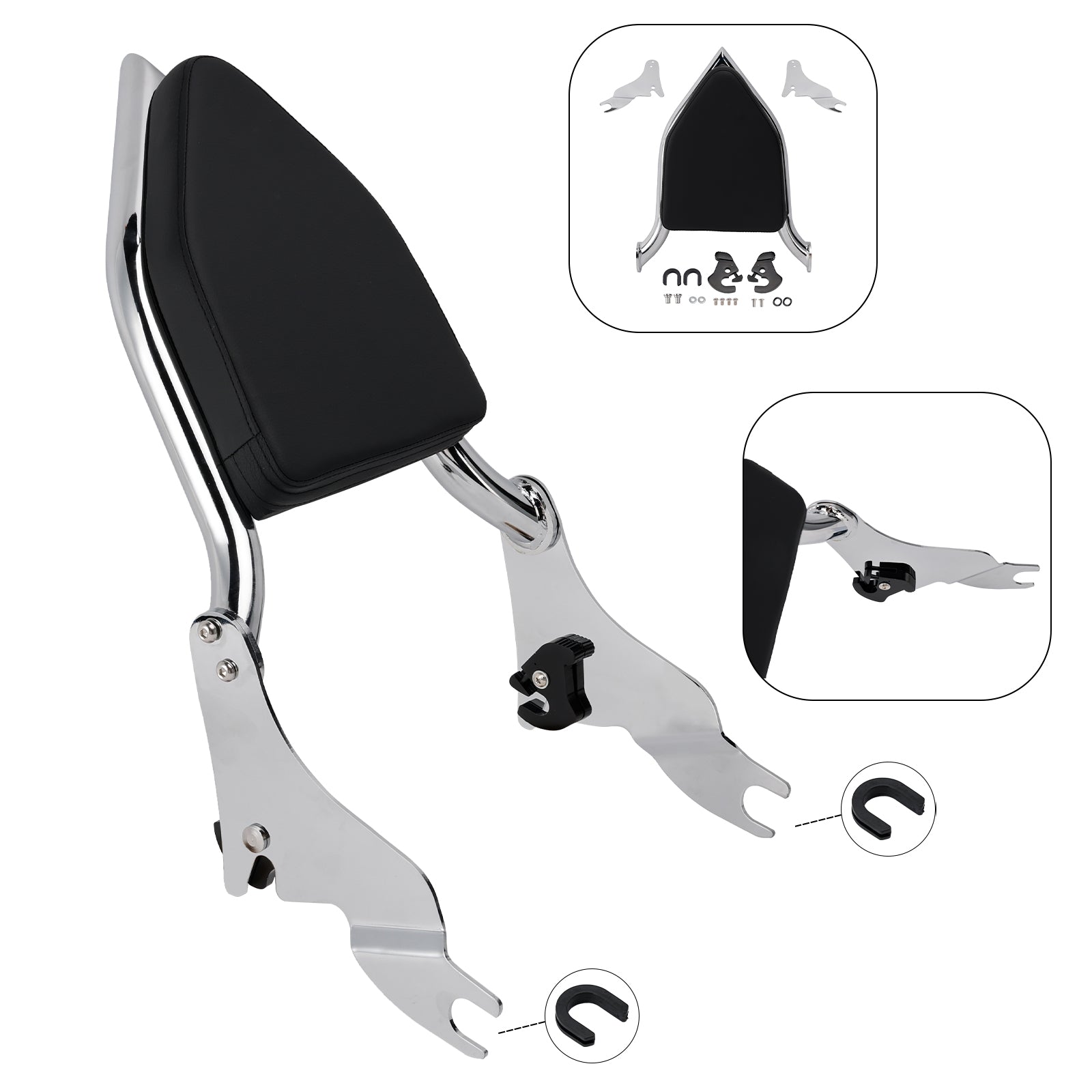 ROAD KING 2009-2022 STREET GLIDE 2009-2024 Passenger Sissy Bar Backrest