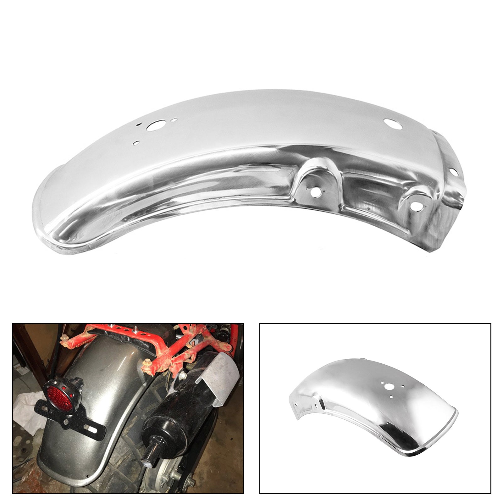 Motorcycle Motorbike Rear Hugger Fender Mudguard for Suzuki GN125 GN250