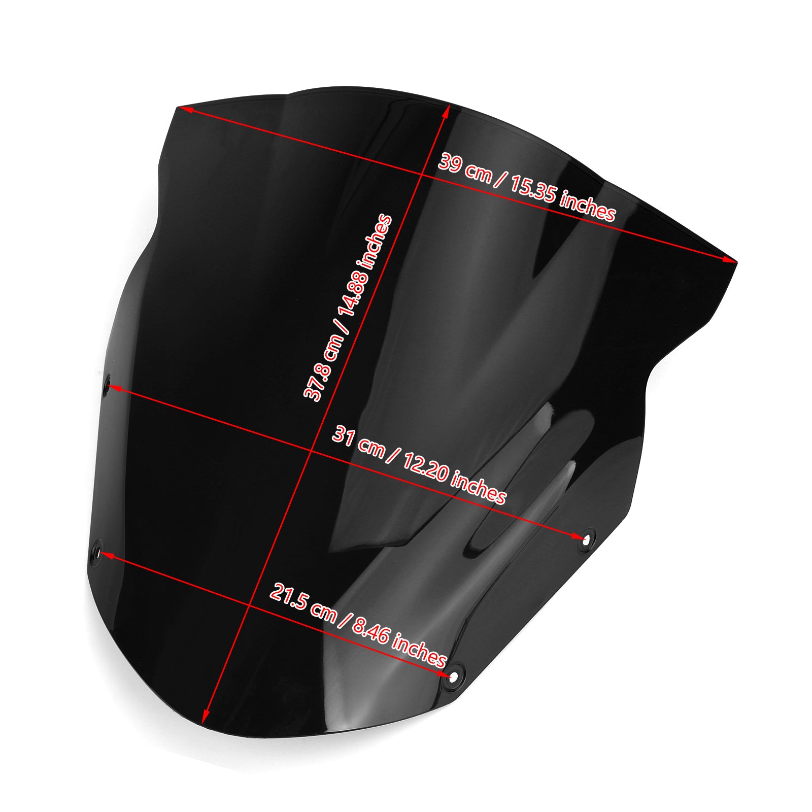 09-11 Kawasaki Ninja 650 ER6F Windschutzscheibe Windschutzscheibenwindschutzschutz