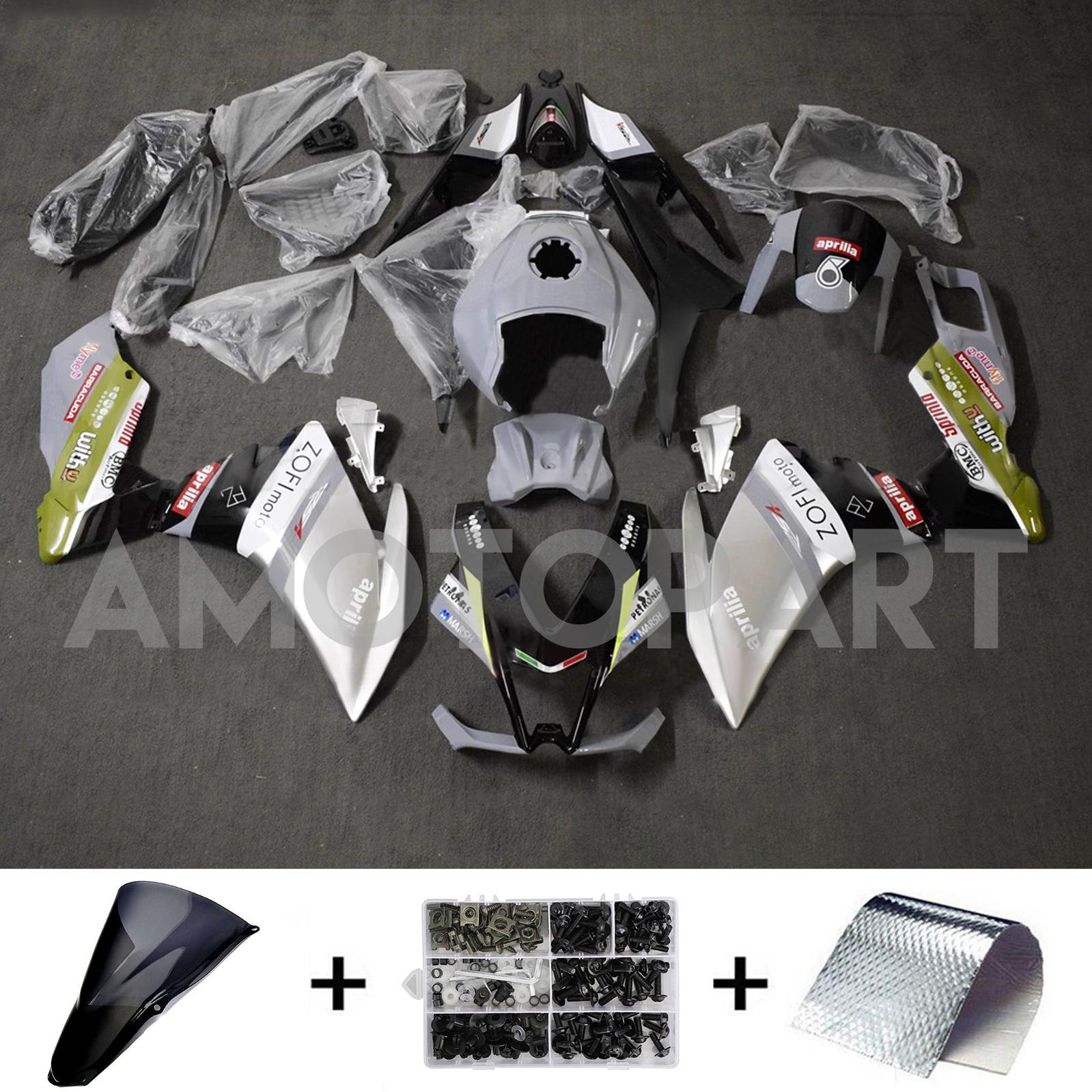 Amotopart 2012-2016 Aprilia RS4 / 125 / 50 Gray White Black Fairing Kit