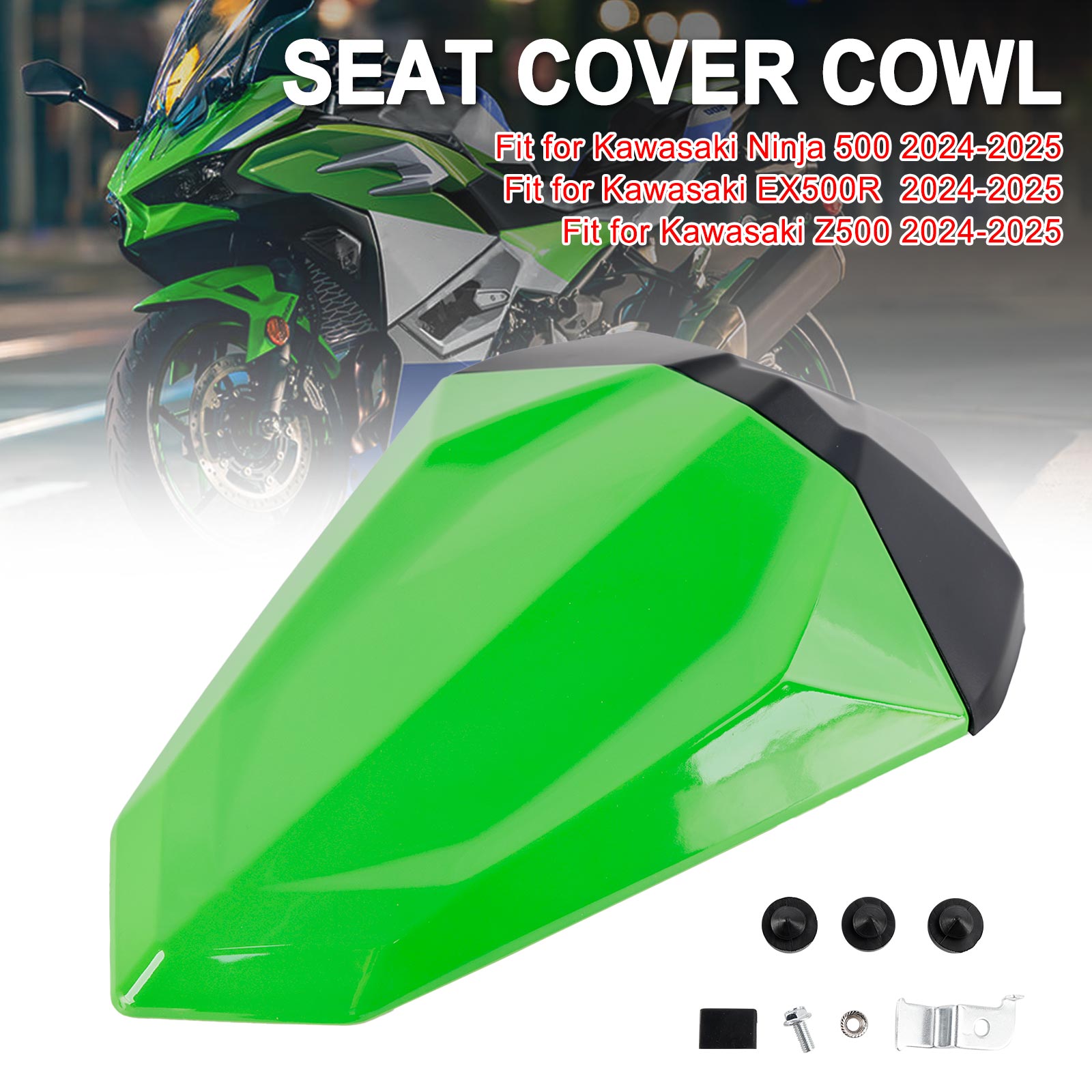 24-25 Kawasaki Ninja 500 EX500R Z500 Tail Rear Seat Fairing Cowl