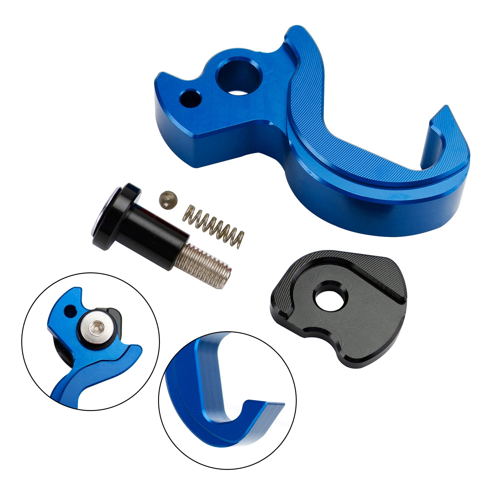 Soporte de almacenamiento con gancho para casco, color azul, apto para Yamaha Tricity 125 14-21 155 23