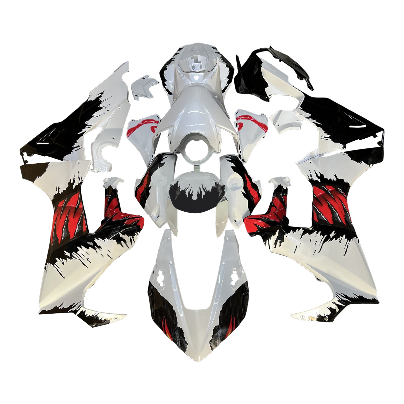 Amotopart 2017-2025 Honda CBR1000RR White Red Black Fairing Kit