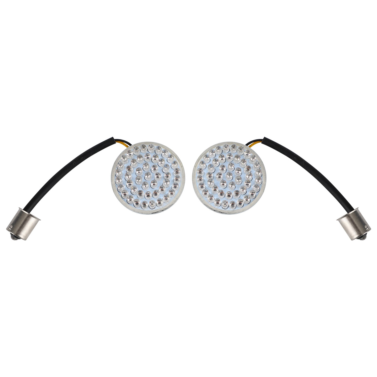 Dyna Touring Street Road Glide 883 Amber 1156 Rear LED Turn Signal Insert Lights