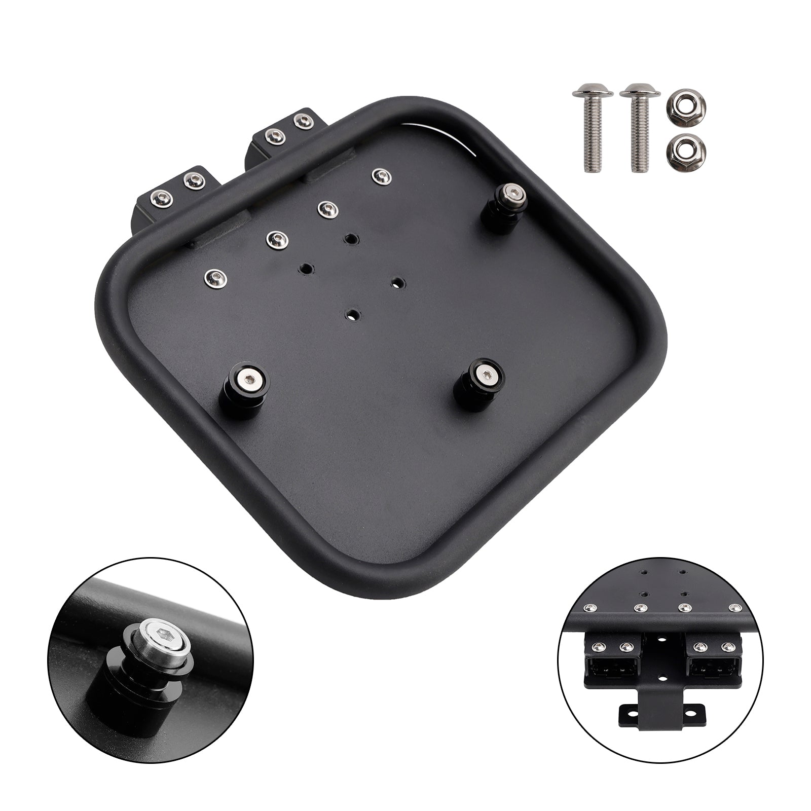 20-24 Honda Ct125 Huntercub Luggage Rack Side Saddle Bag Mount Bracket Black