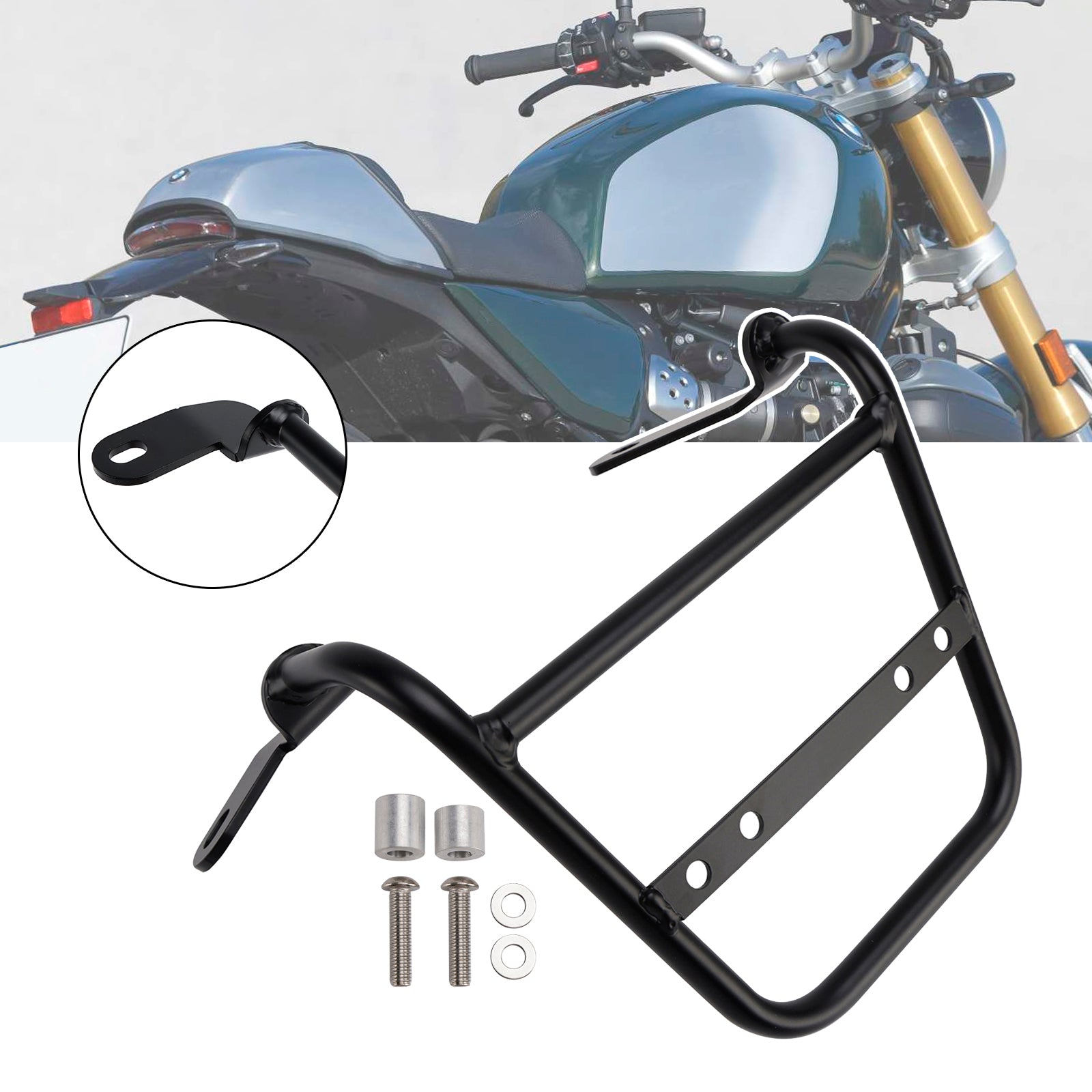 24-25 Bmw R12 NineT Luggage Rack Side Saddle Bag Mount Bracket Left