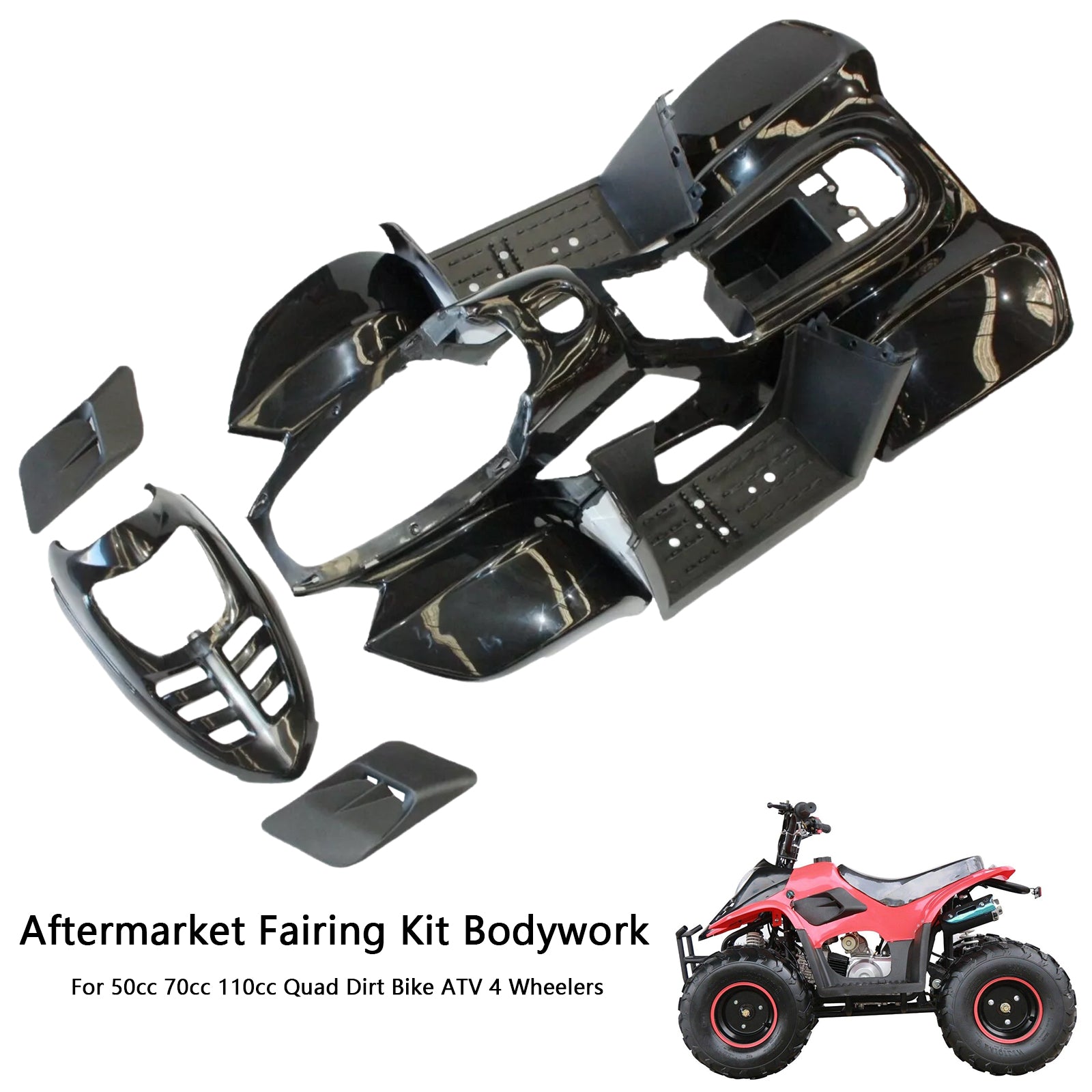 AMOTOPT PARA 50CC 70CC 110CC Quad Dirt Bike ATV 4 Wheelers Fairing Kit Collection