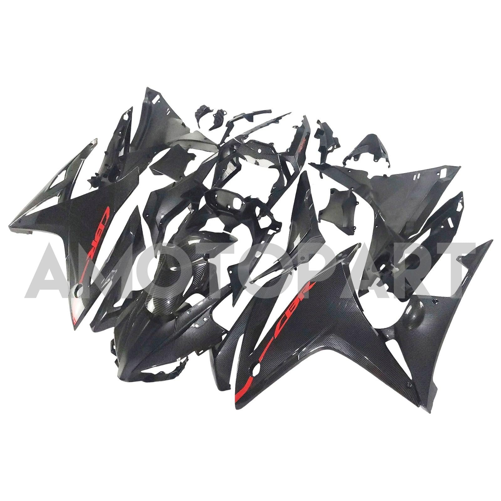 Amotopart 2016-2018 Honda CBR500R Carbon Fiber Pattern Fairing Kit