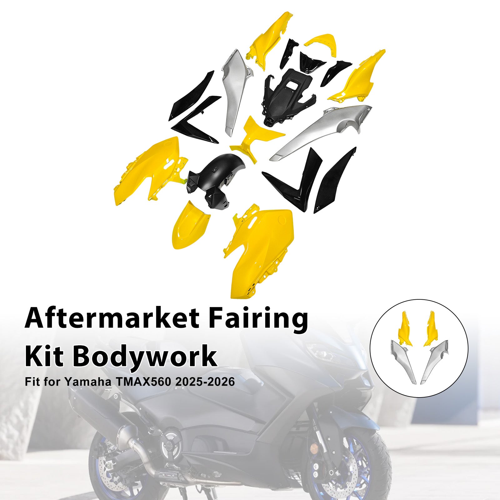 Amotopart 2025-2026 Yamaha TMAX560 Fairing Kit Collection