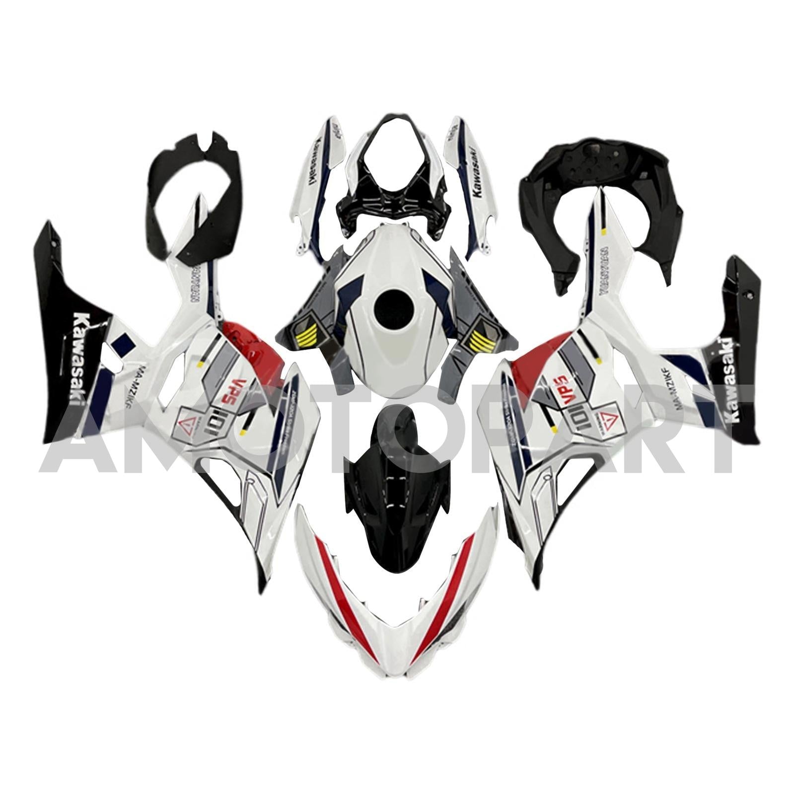Amotopart 2018-2024 Kawasaki EX400/Ninja400 Fairing Kit Collection One