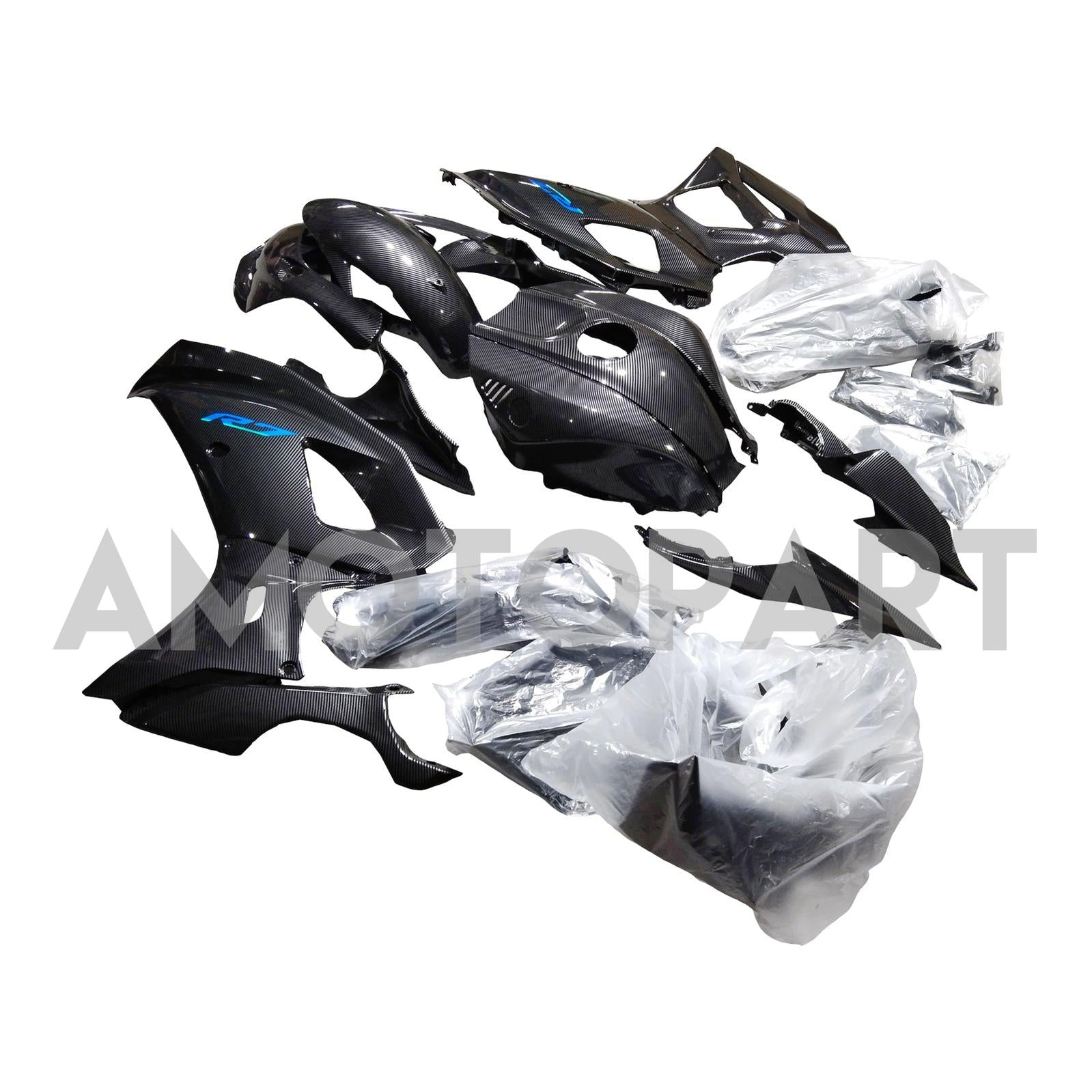 Amotopart 2021-2025 Yamaha YZF-R7 Black Fairing Kit