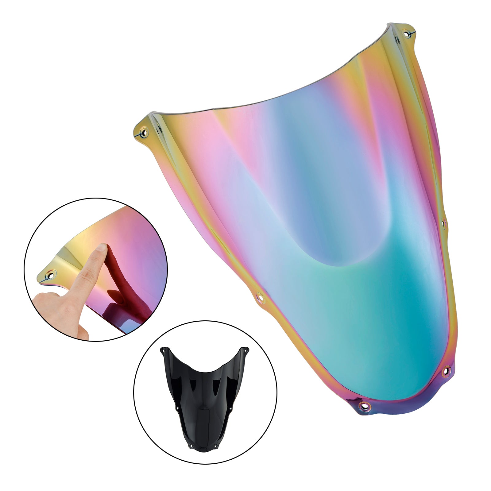 06-10 ヤマハ RS125 ABS オートバイ フロントガラス フロント スクリーン