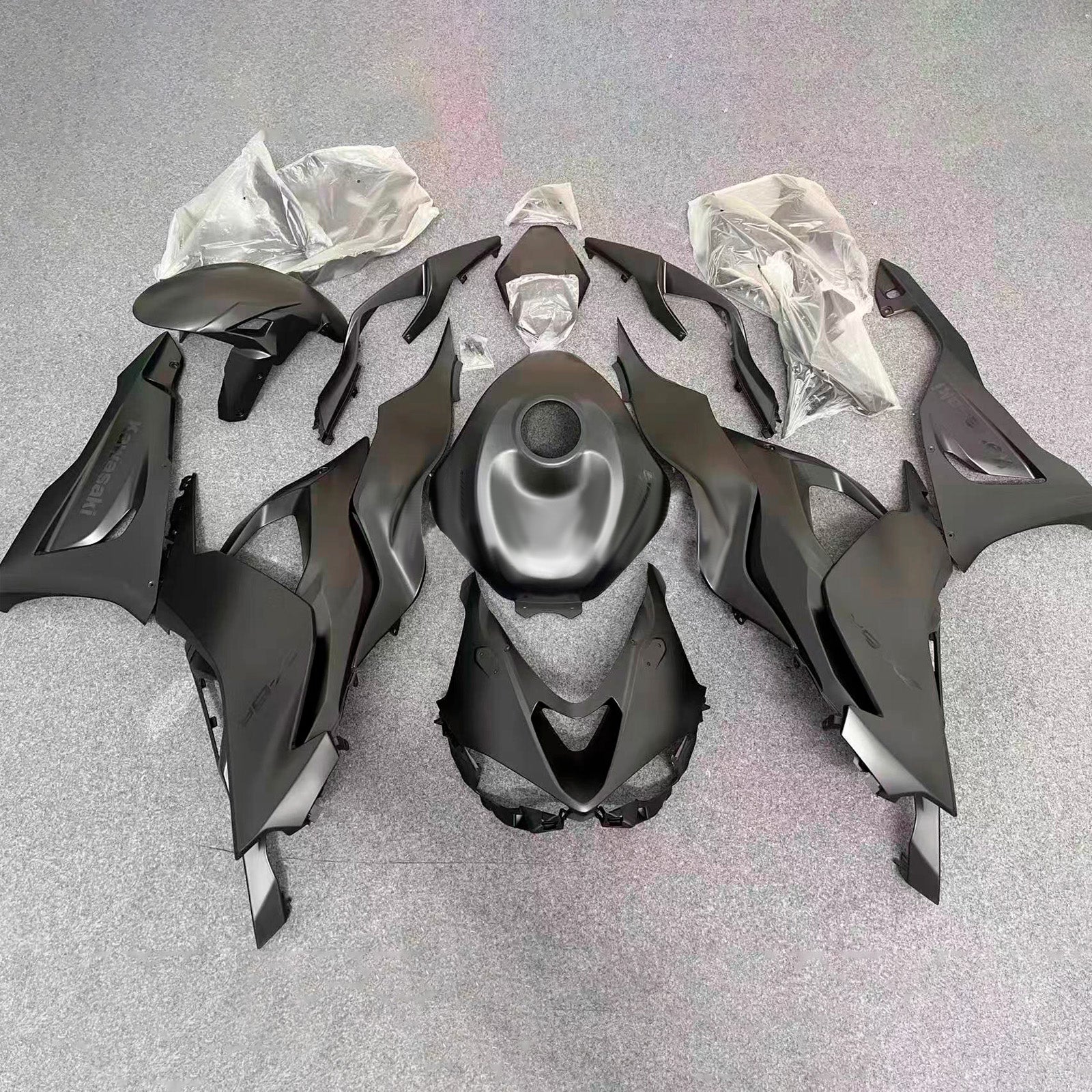 Amotopart 2024-2025 Kawasaki ZX-6R Black Fairing Kit