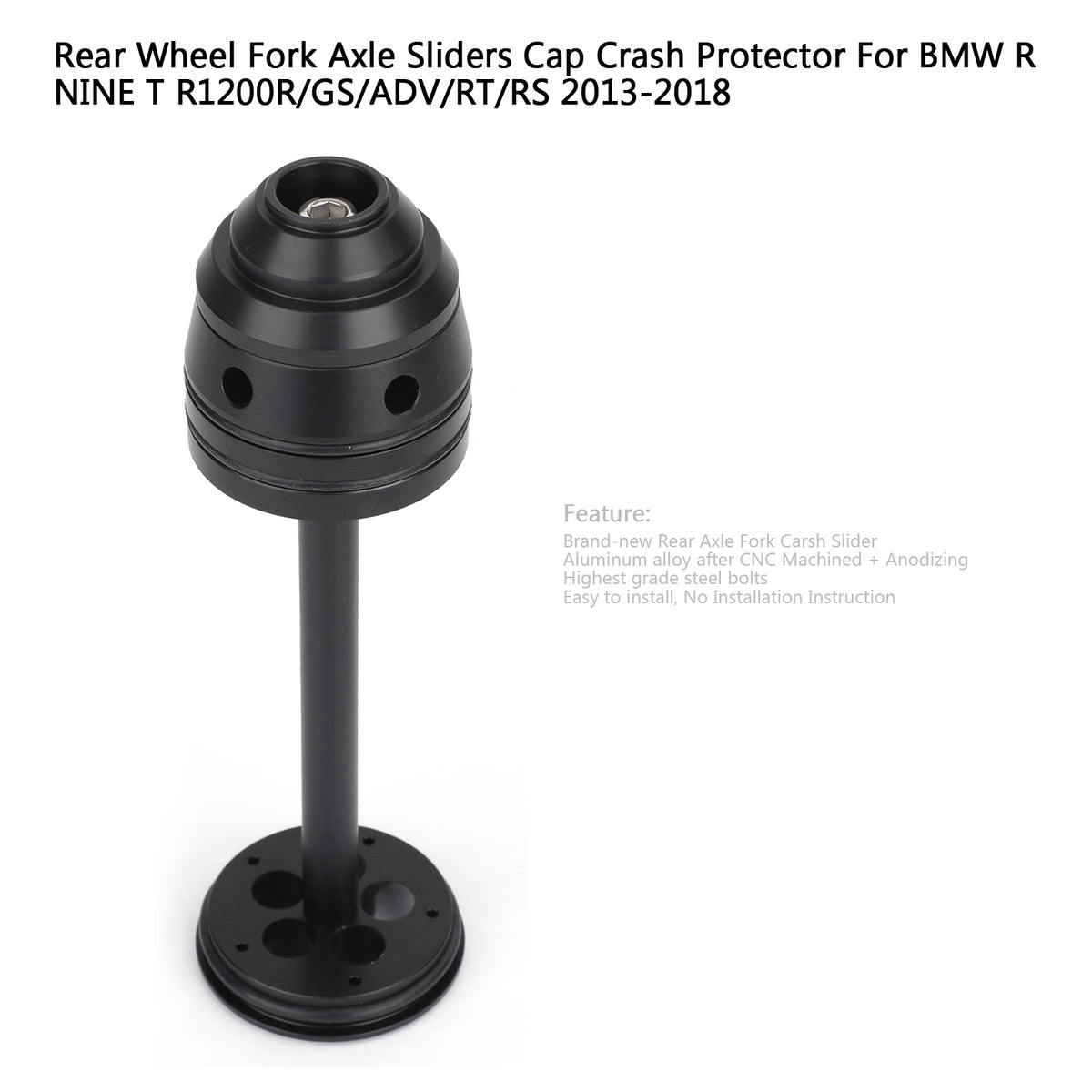07-18 BMW R1200GS/LC/ADV R1200R/RS/RT R NineT BK Rear Axle Wheel Slider
