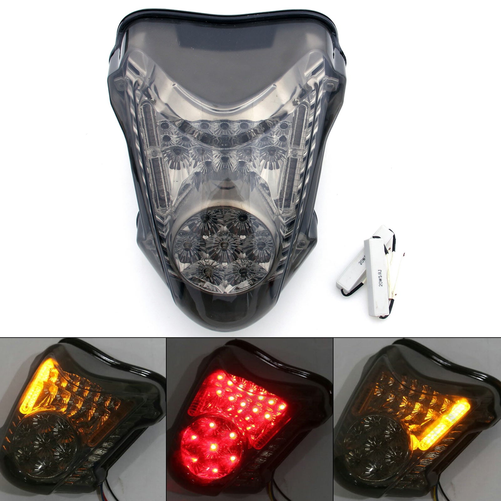 08–20 Suzuki GSXR 1300 Hayabusa Integrierte LED-Rücklicht-Blinker, klar