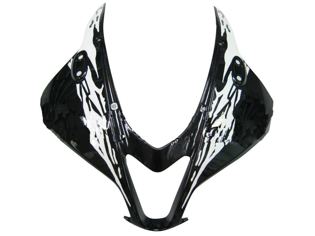 Amotopart 2009-2012 Honda CBR600RR Black White Fairing Kit