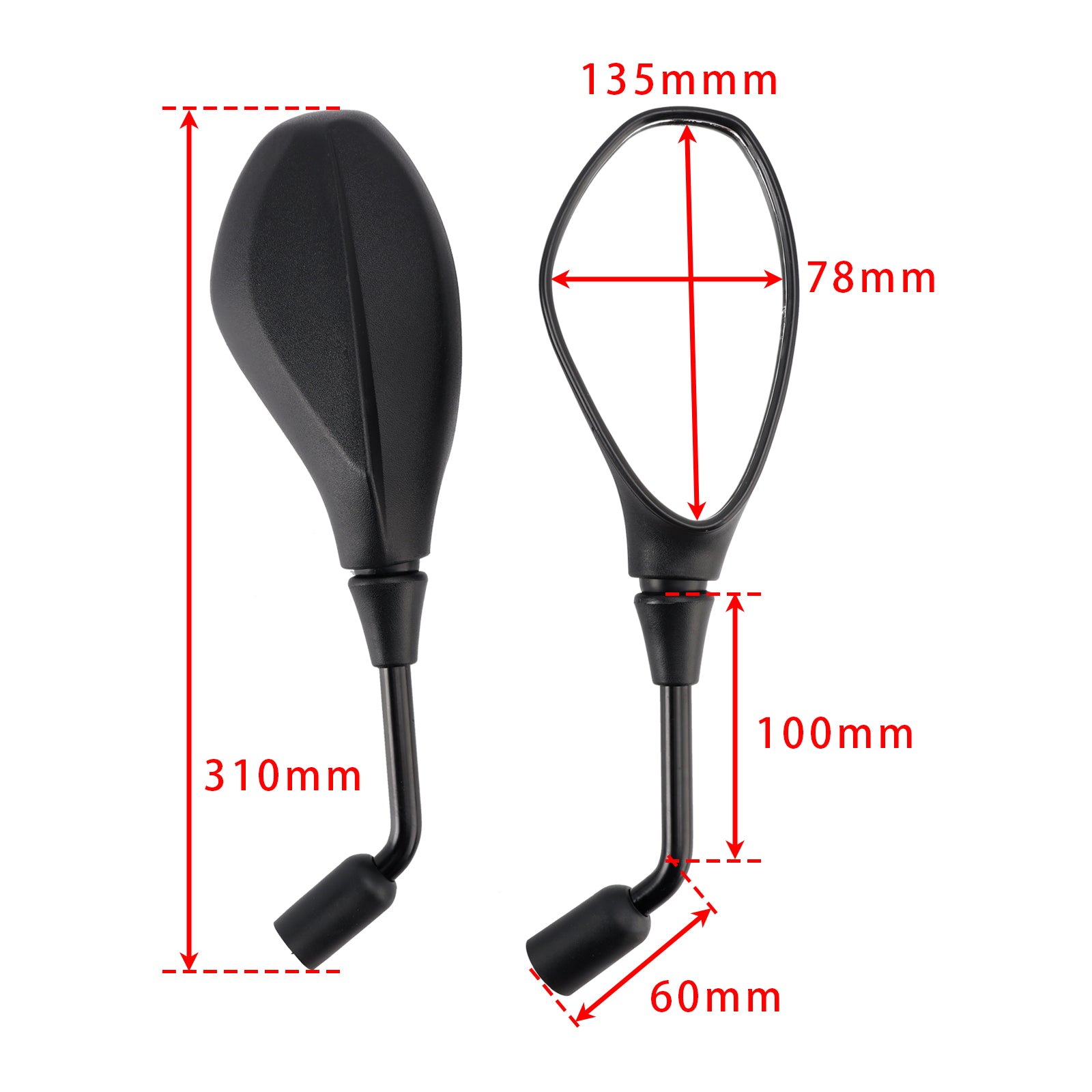 BMW F 800 R K73 F 650 800 GS K72 S 1000 R K47 Rearview Mirror LH & RH