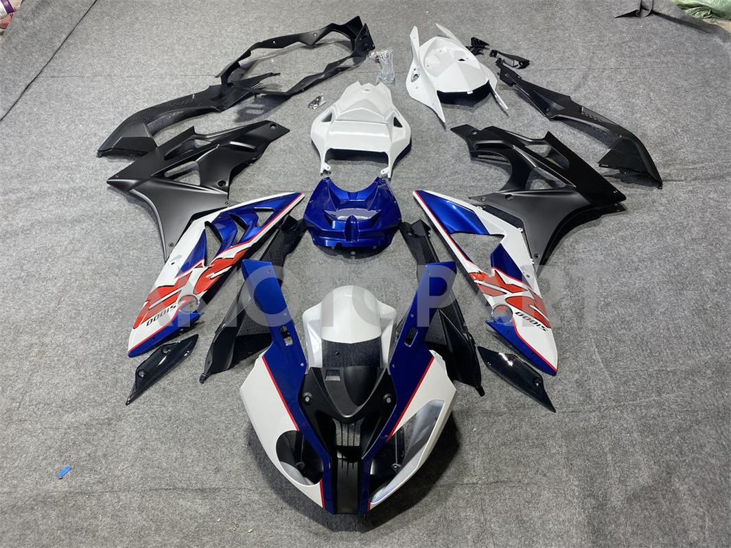 Amotopart BMW S1000RR 2009-2014 Blue&White Style3 Fairing Kit