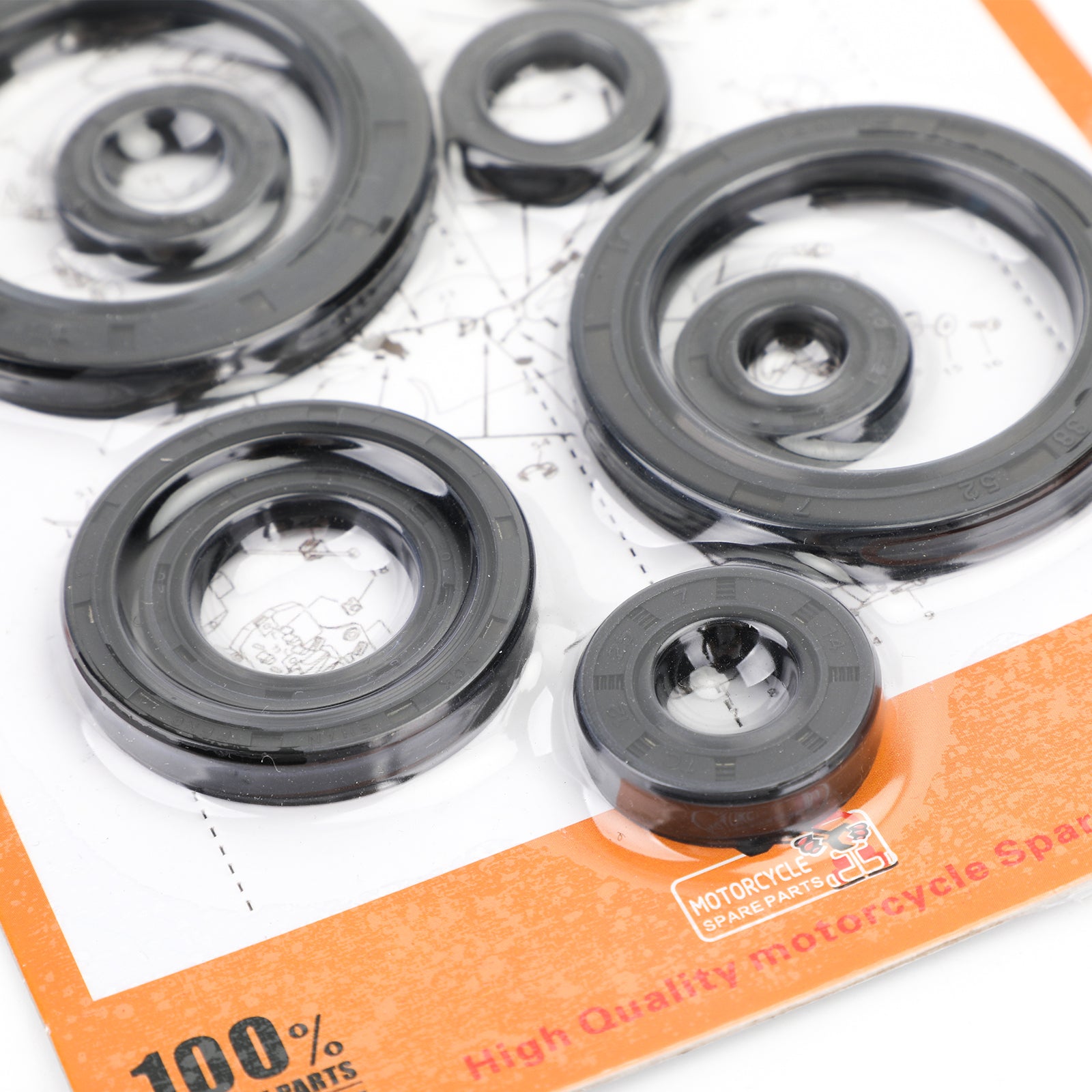 10pcs 07-08 Honda CRF450R CRF 450 R Off-Road Engine Oil Seal Kit Set