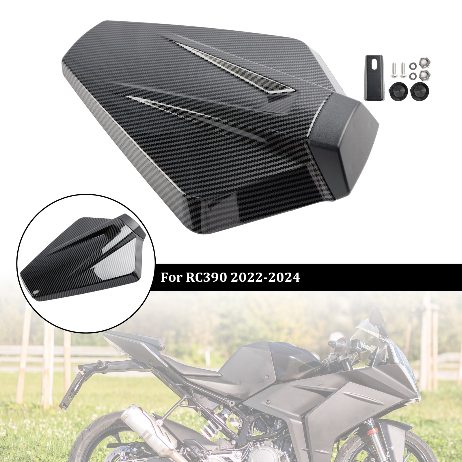 22-24 ktm RC390 staart achterstoelbedekking kuip cowl