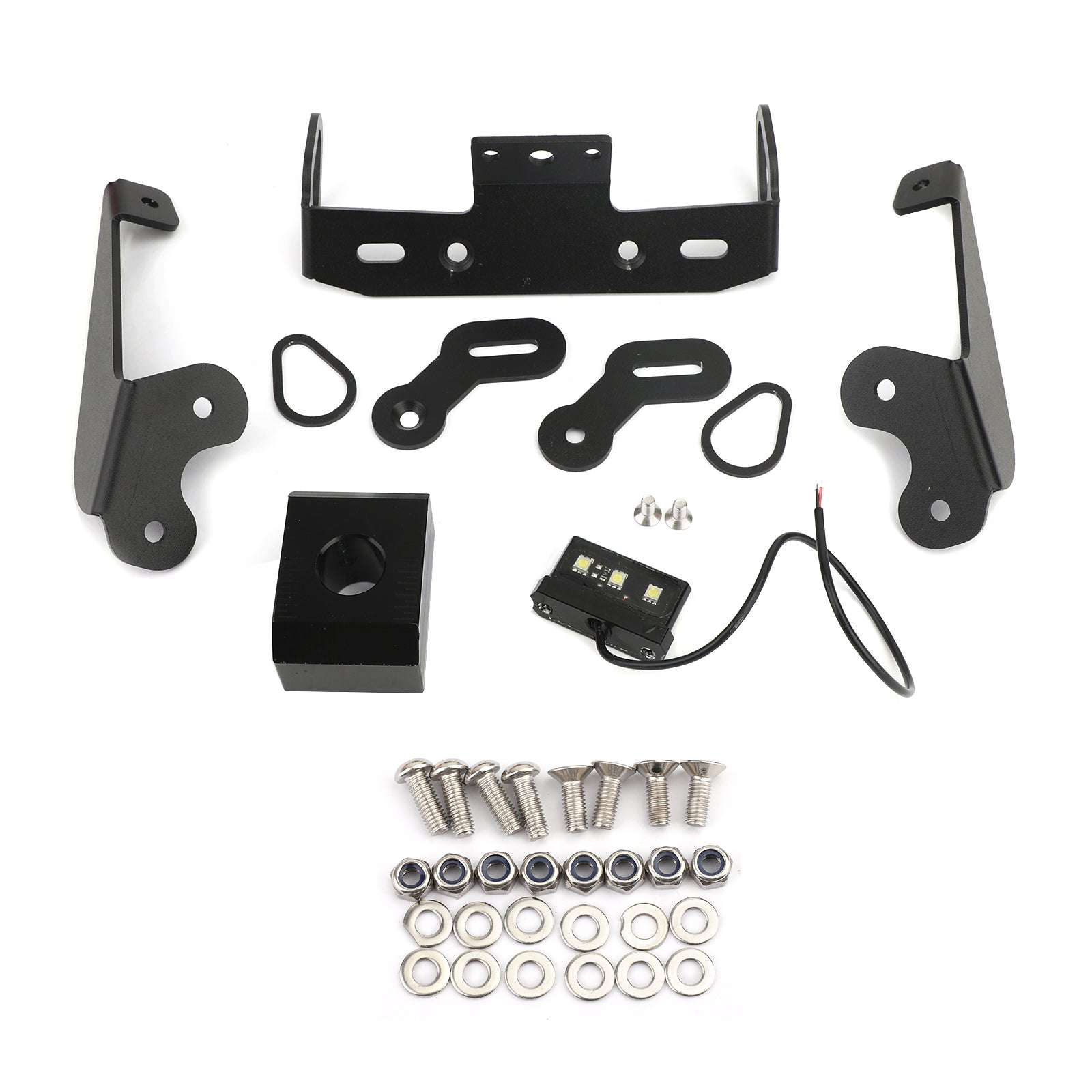 Registreringsskylthållare ramfäste för Yamaha MT-09 FZ-09 MT FZ 09 2017-2020