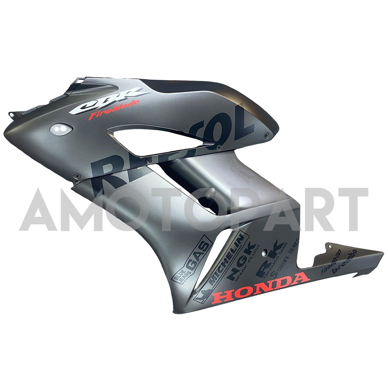 Amotopart 2004-2005 Honda CBR1000RR Silver Black Fairing Kit