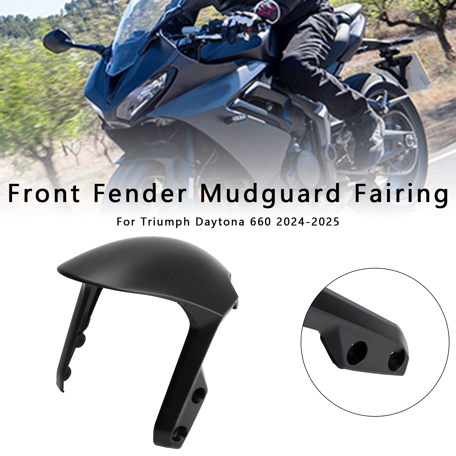 Daytona 660 2024-2025 Front Fender Mudguard Fairing Cowl