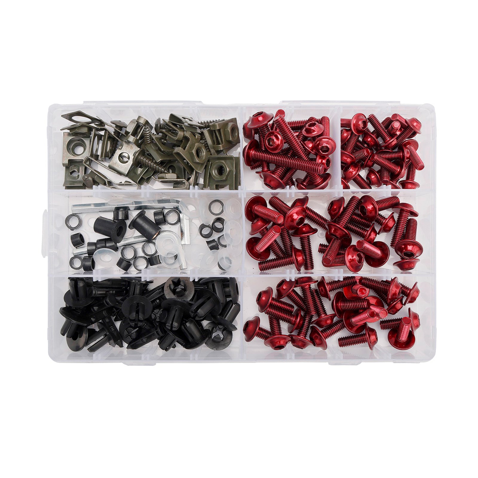 Amotopart 2017-2023 Yamaha YZF-R6 Carbon Fiber Red Fairing Kit