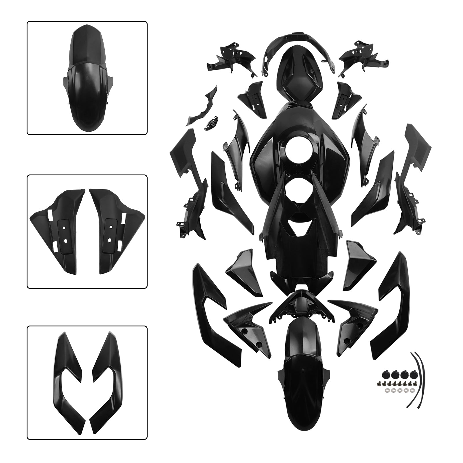 Amotopart Unpainted 2023-2025 Triumph Street Triple 765 R/RS Fairing Kit