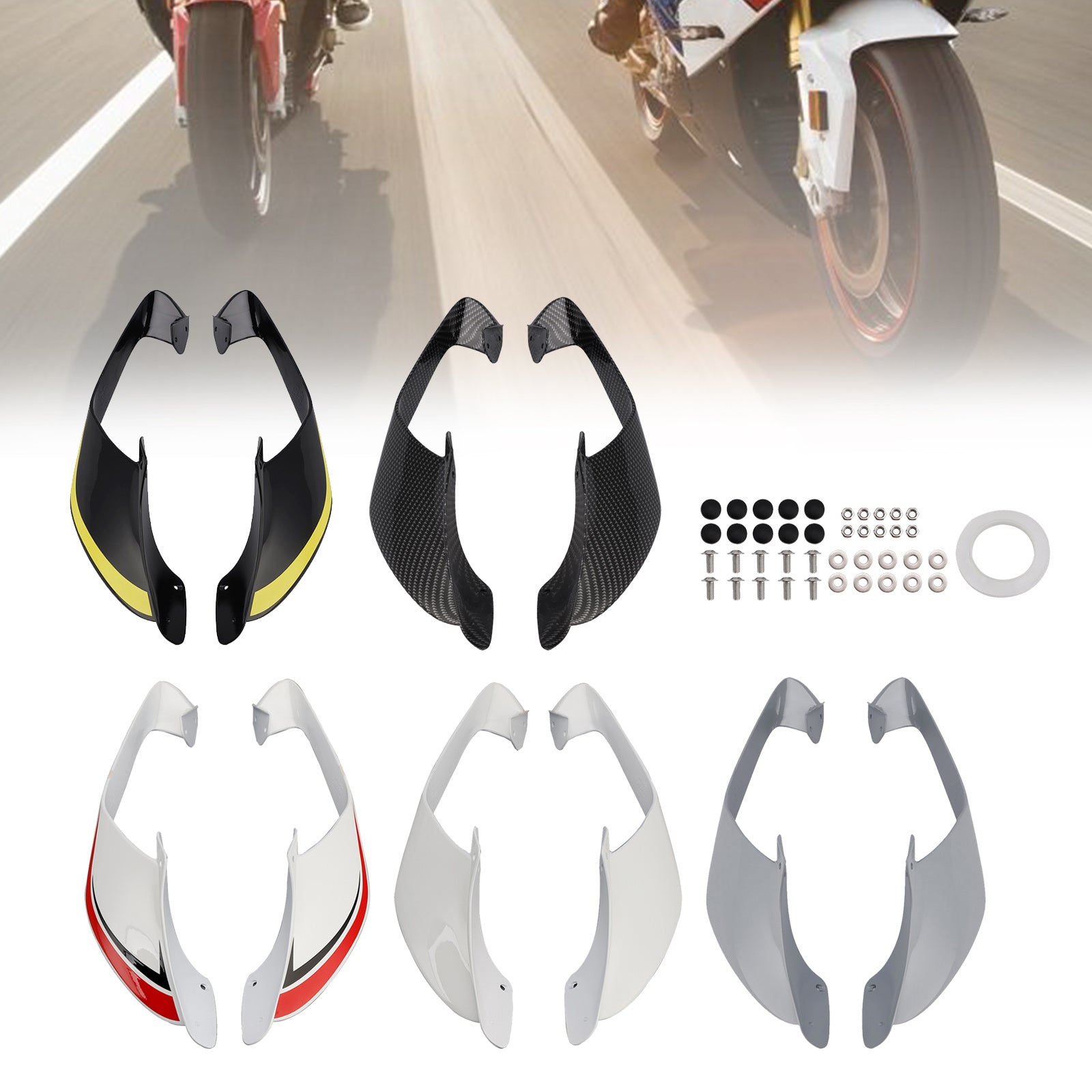 2021-2024 Yamaha YZF R1 R1M Voorzijde Winglets Vleugels Spoiler Kuip
