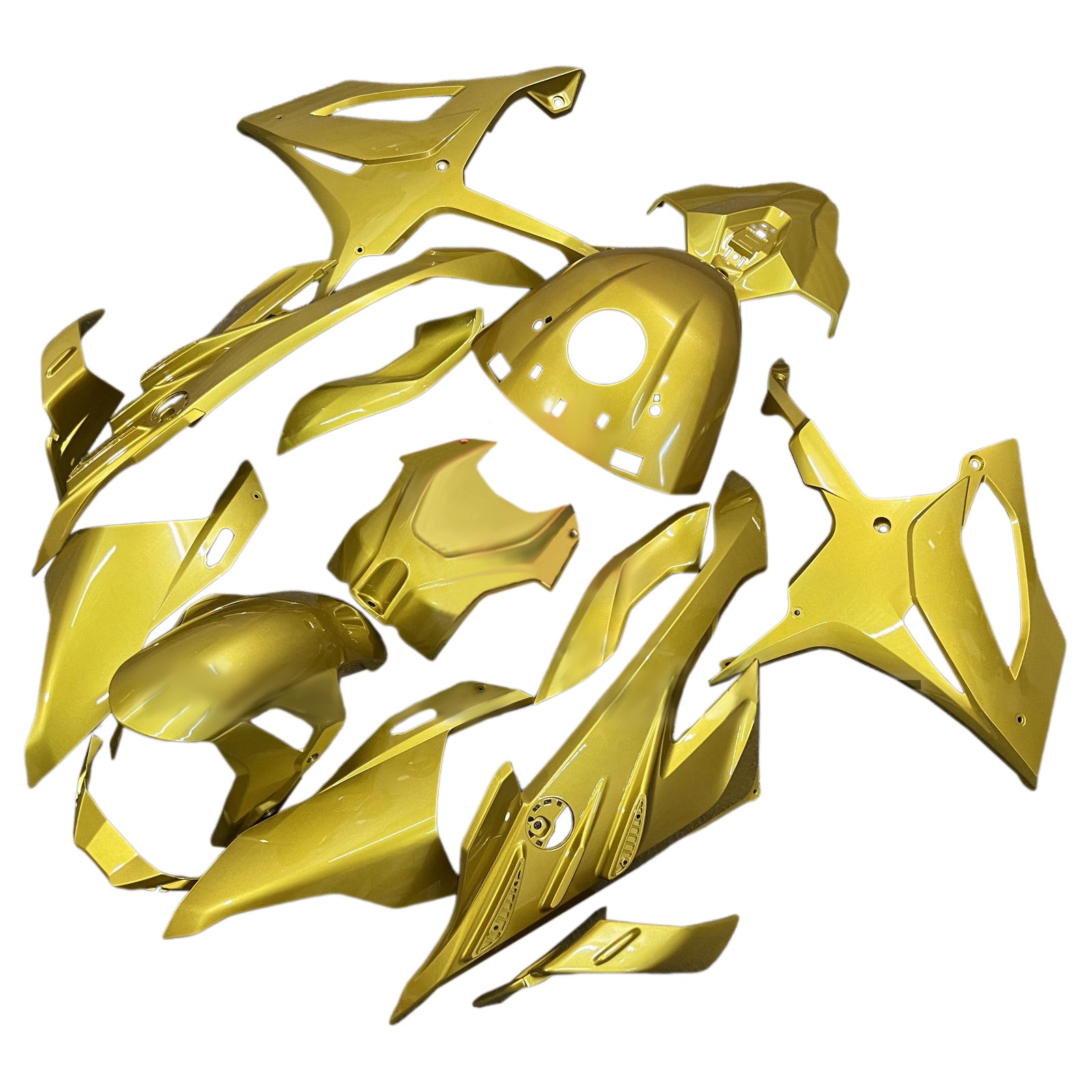 Amotopart 2023-2024 BMW S1000RR Glossy Gold Fairing Kit