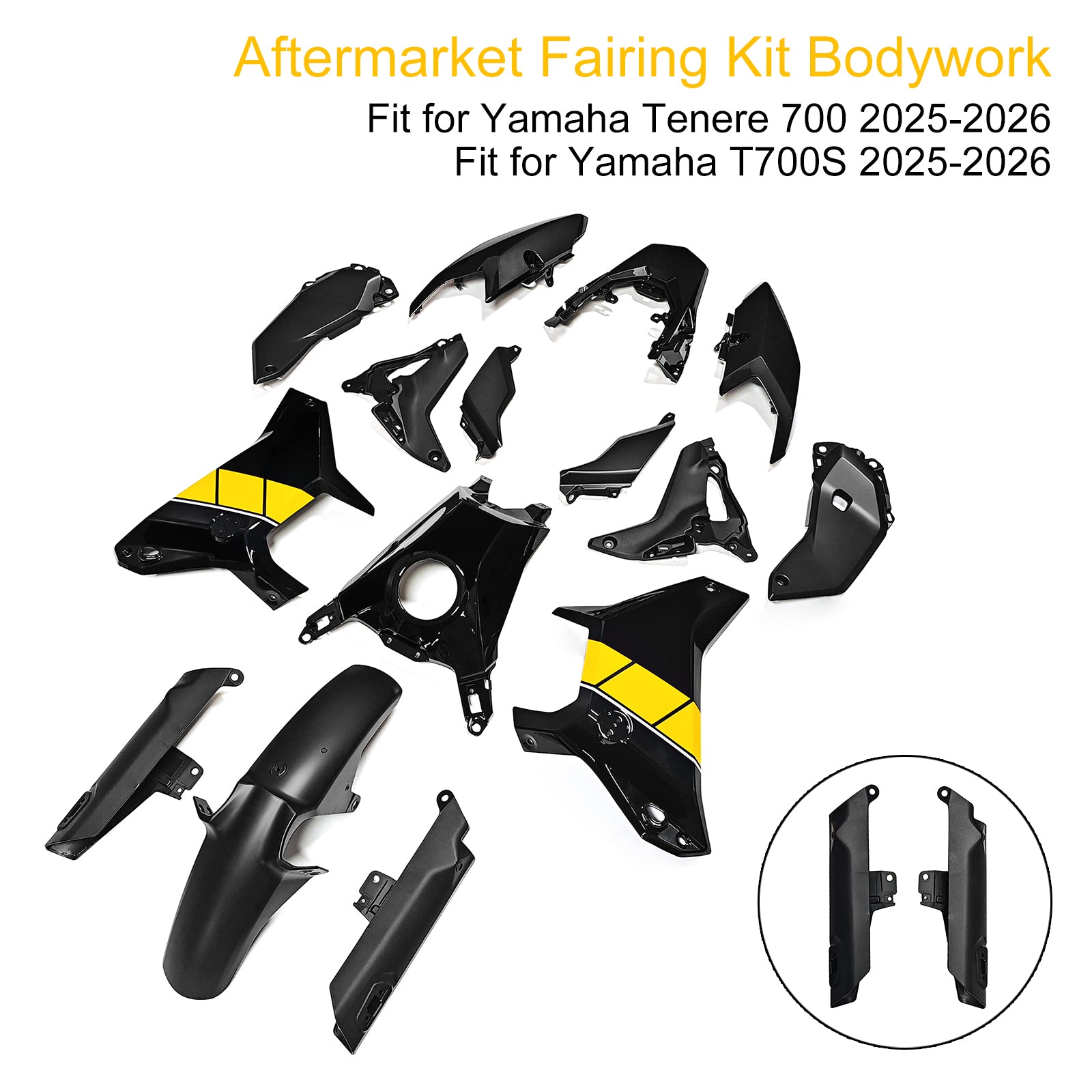 Amotopart 2025-2026 Yamaha Tenere 700 T700S Fairing Kit Collection