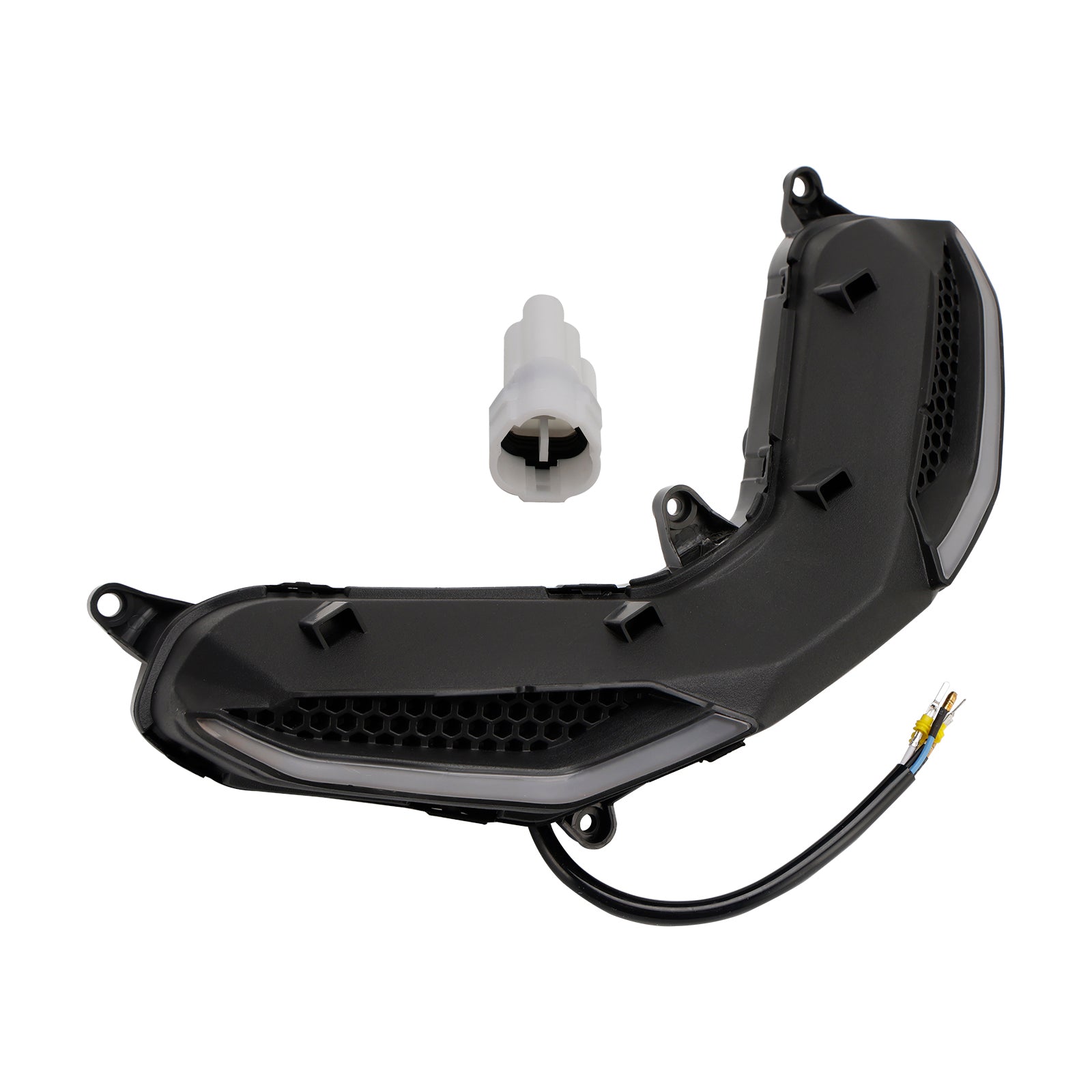 Le migliori offerte per Faro anteriore griglia faro LED protezione segnale luminoso per Yamaha Y15Zr