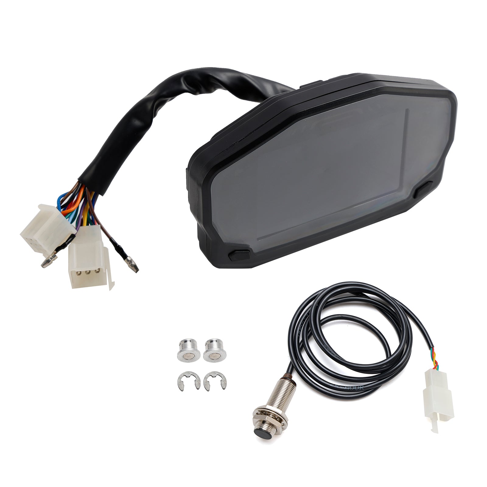 Motorrad Universal Digital LCD 3 Schnittstellenmesser Tachometer Tachometer